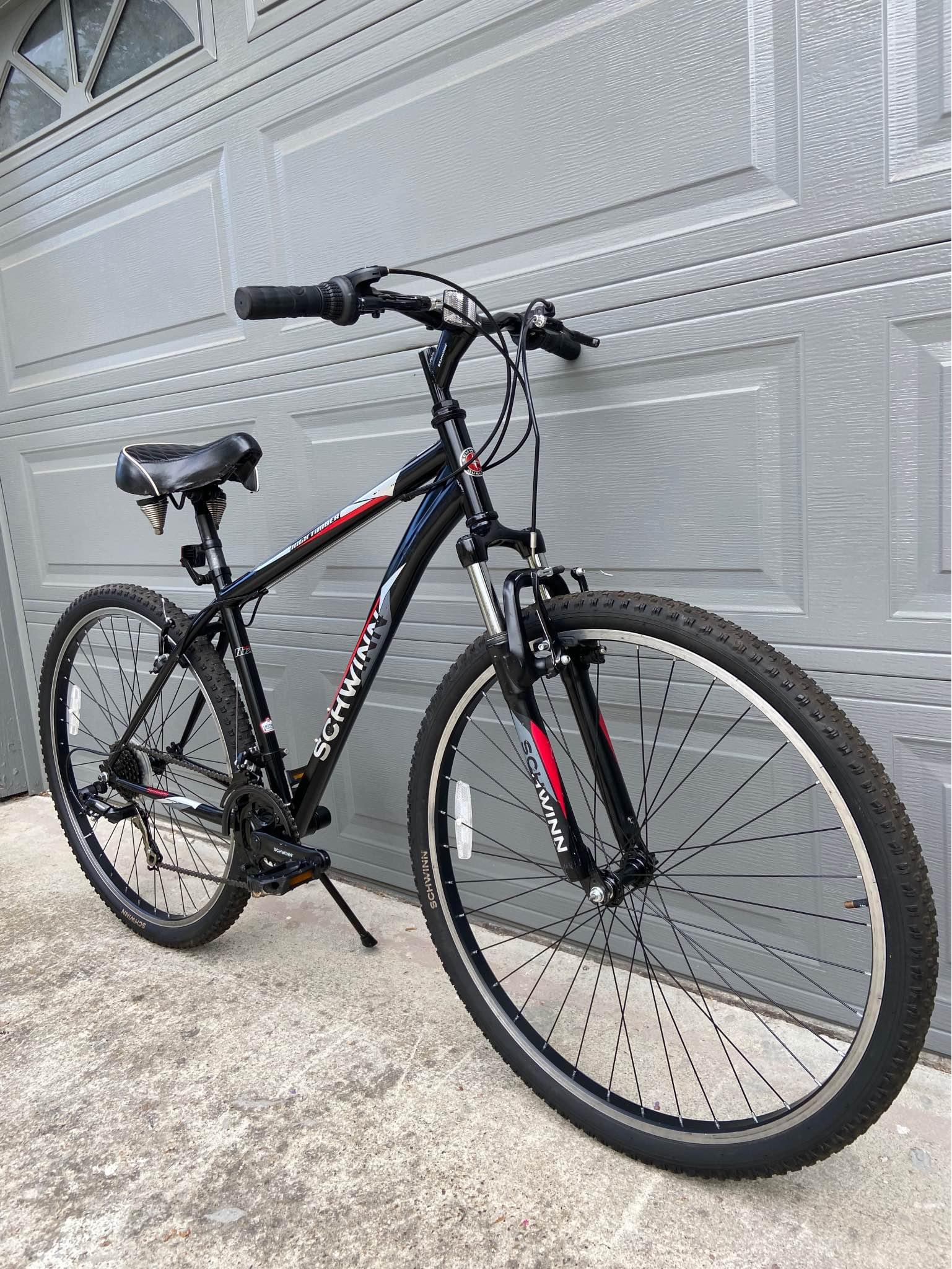 schwinn high timber mountain bicycle matte black 29 inch Electric Bike, 27.5 Wheel, Go exploring with the High Timber ALX Mountain Bike by Schwinn High Timber Mountain Schwinn Women's