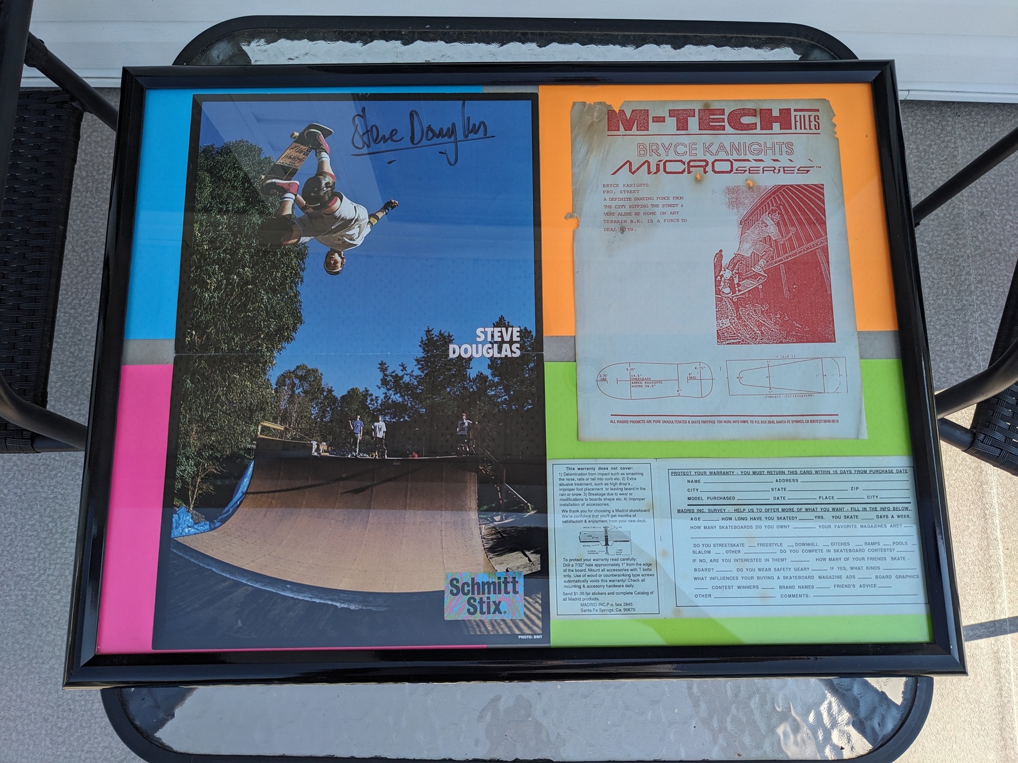 Restored 1988 Schmitt Stix Steve Douglas skateboard