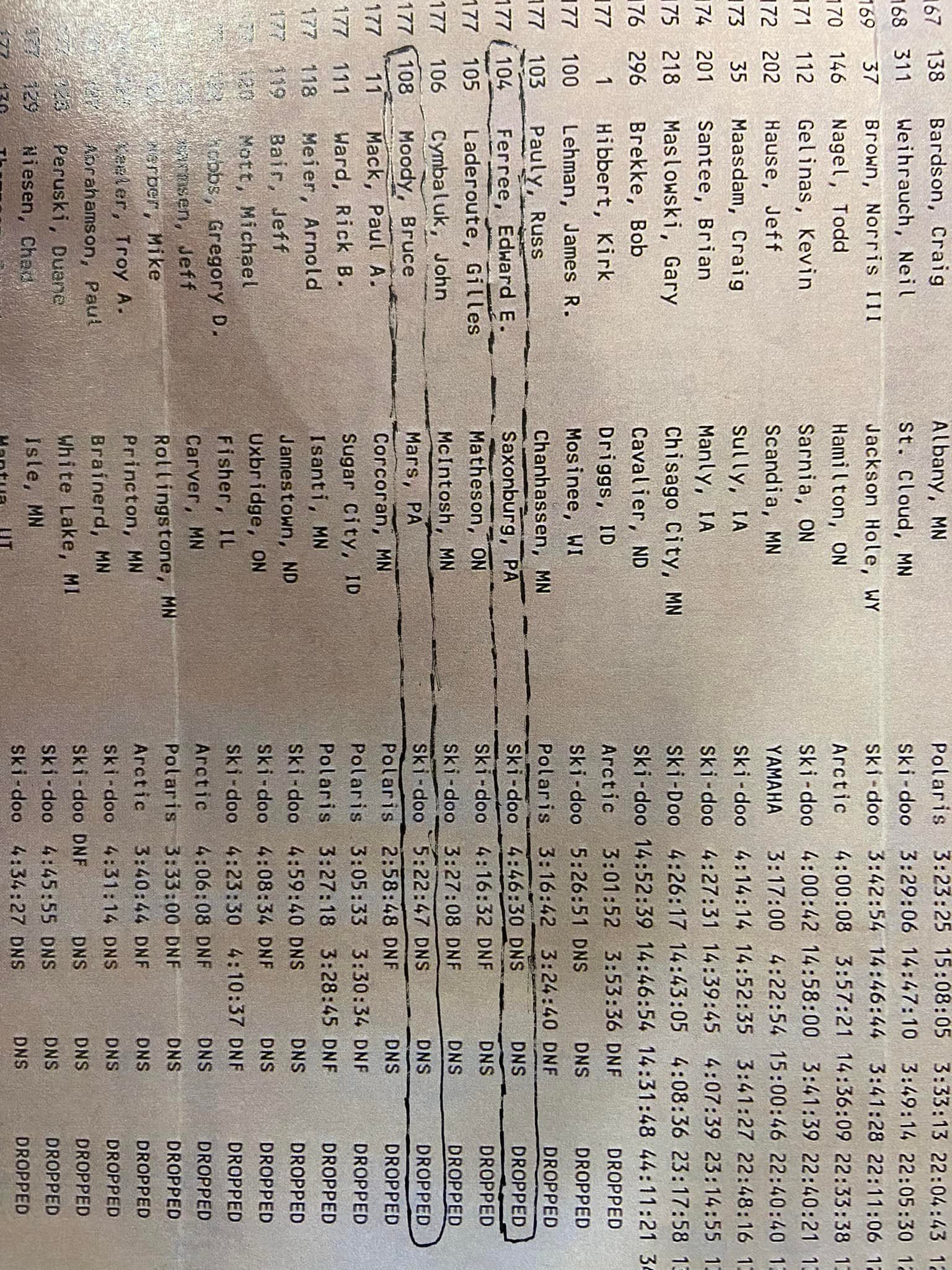 Identifying owners of 1994 MXZX snowmobile