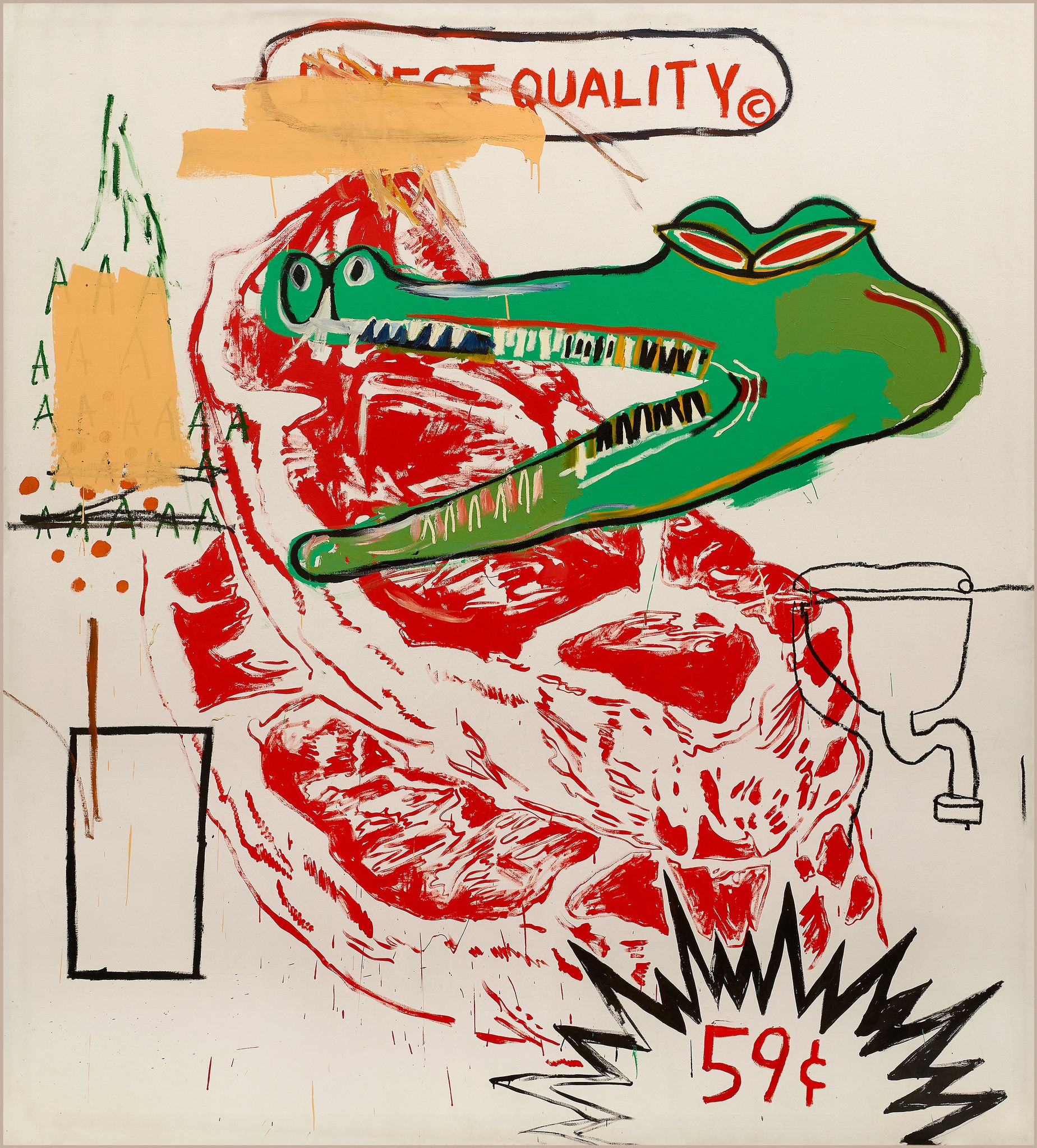 Basquiat and Warhol. Painting four Hands) Jean-Michel Basquiat et 