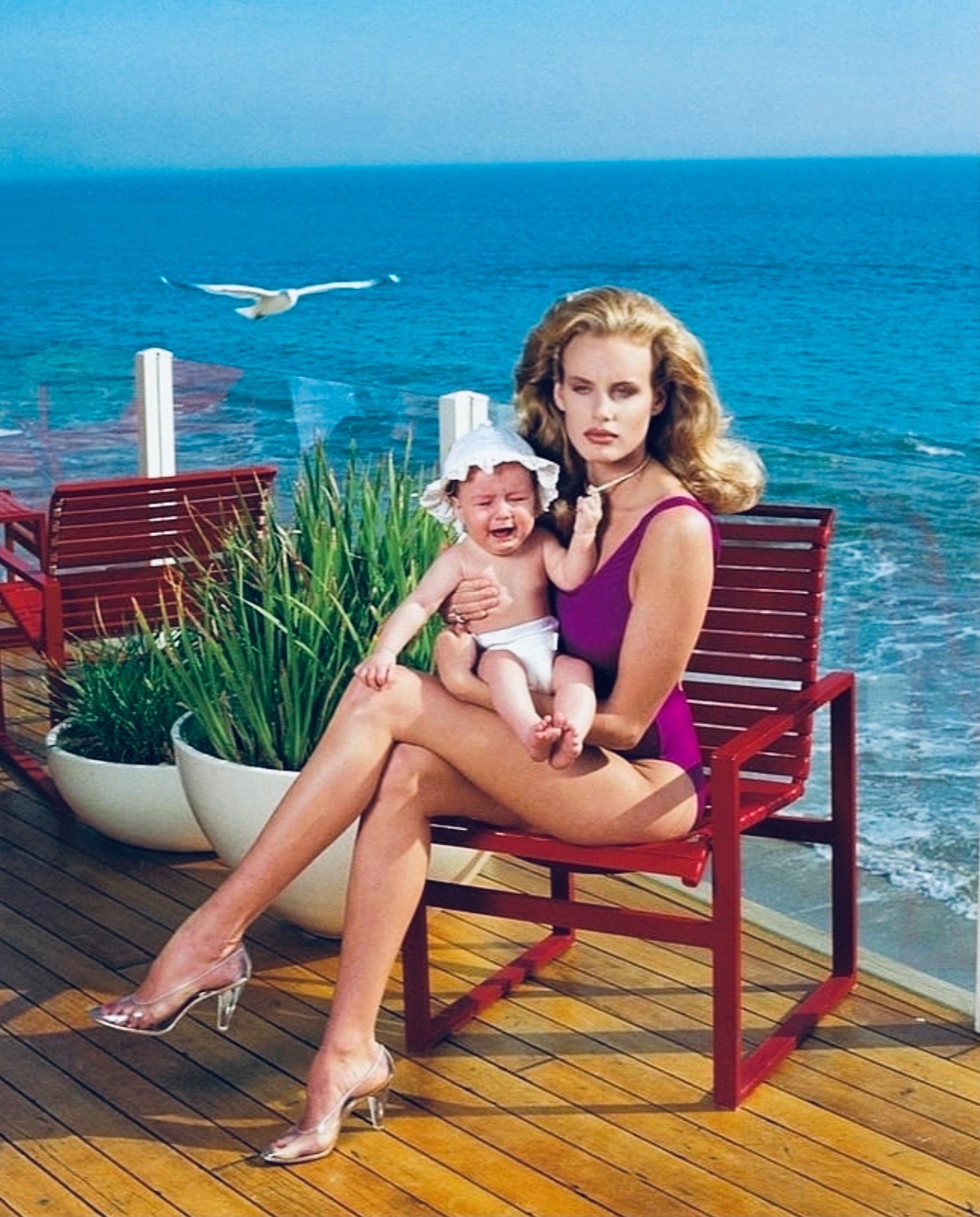 John Swannell's 1982 fashion photoshoot with Marianna Lah