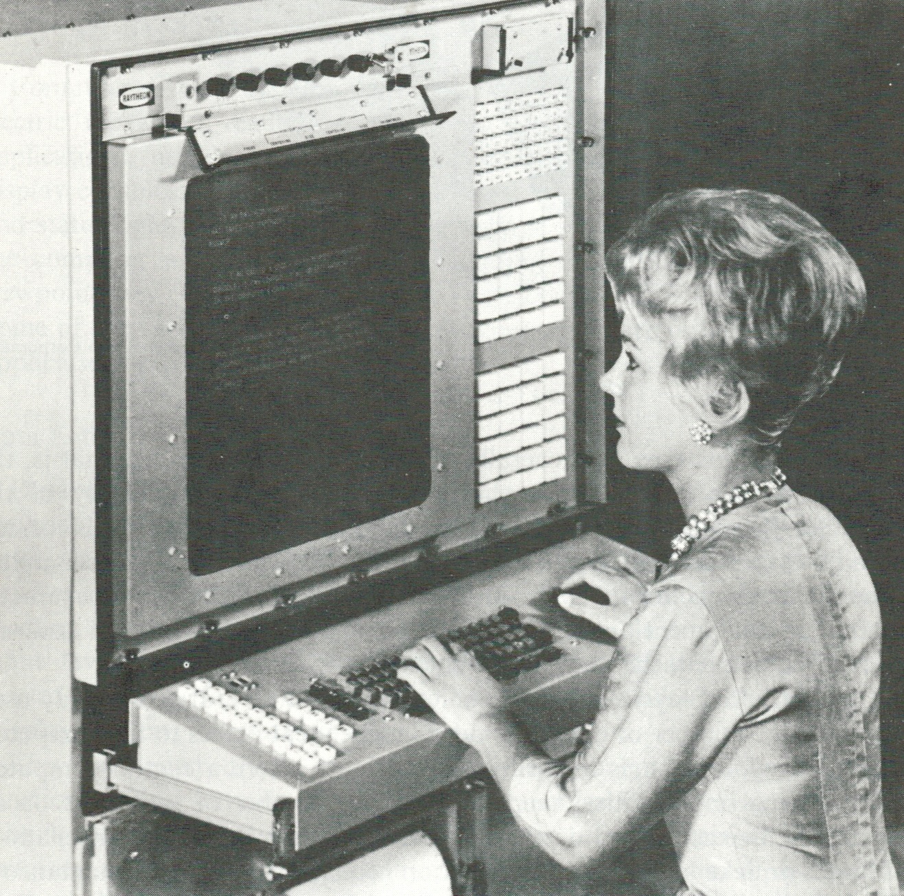 Electronic typewriter for data entry and control systems