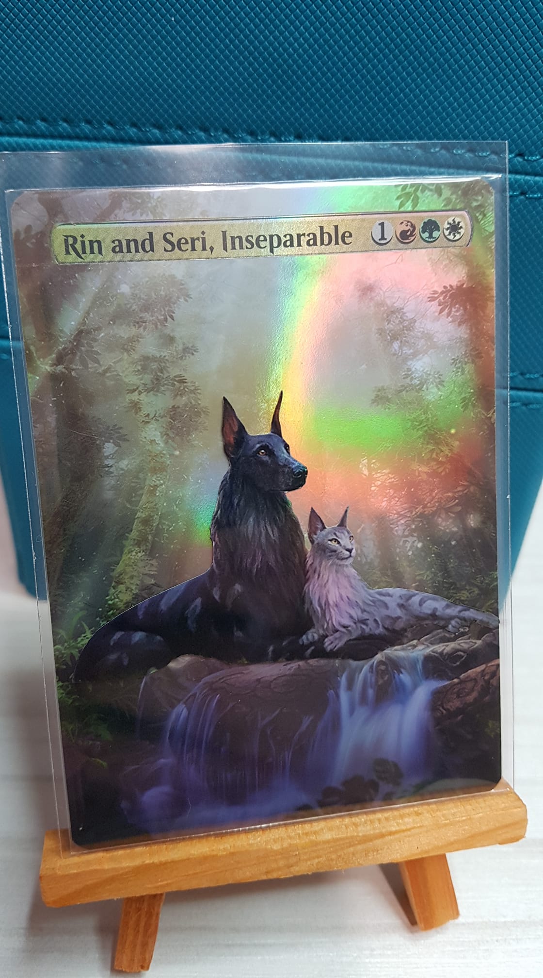 rin and seri card sleeves Commander Series #8 Seri, Inseparable HOLOFOIL Playmat for Ma  Ultra PRO International Whenever you cast a Dog spell Rin and Seri, Inseparable #1508