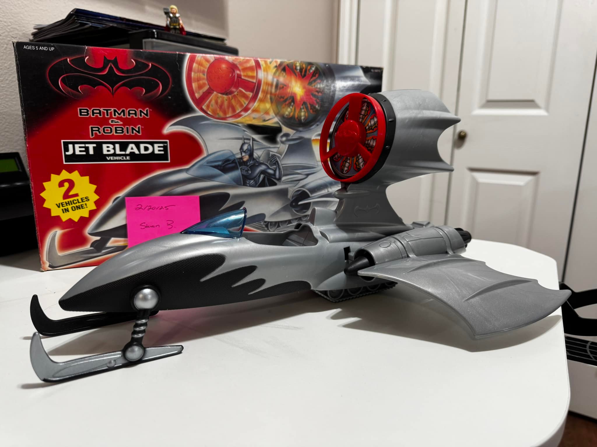 1997 Batman & Robin Jet Blade vehicle in box