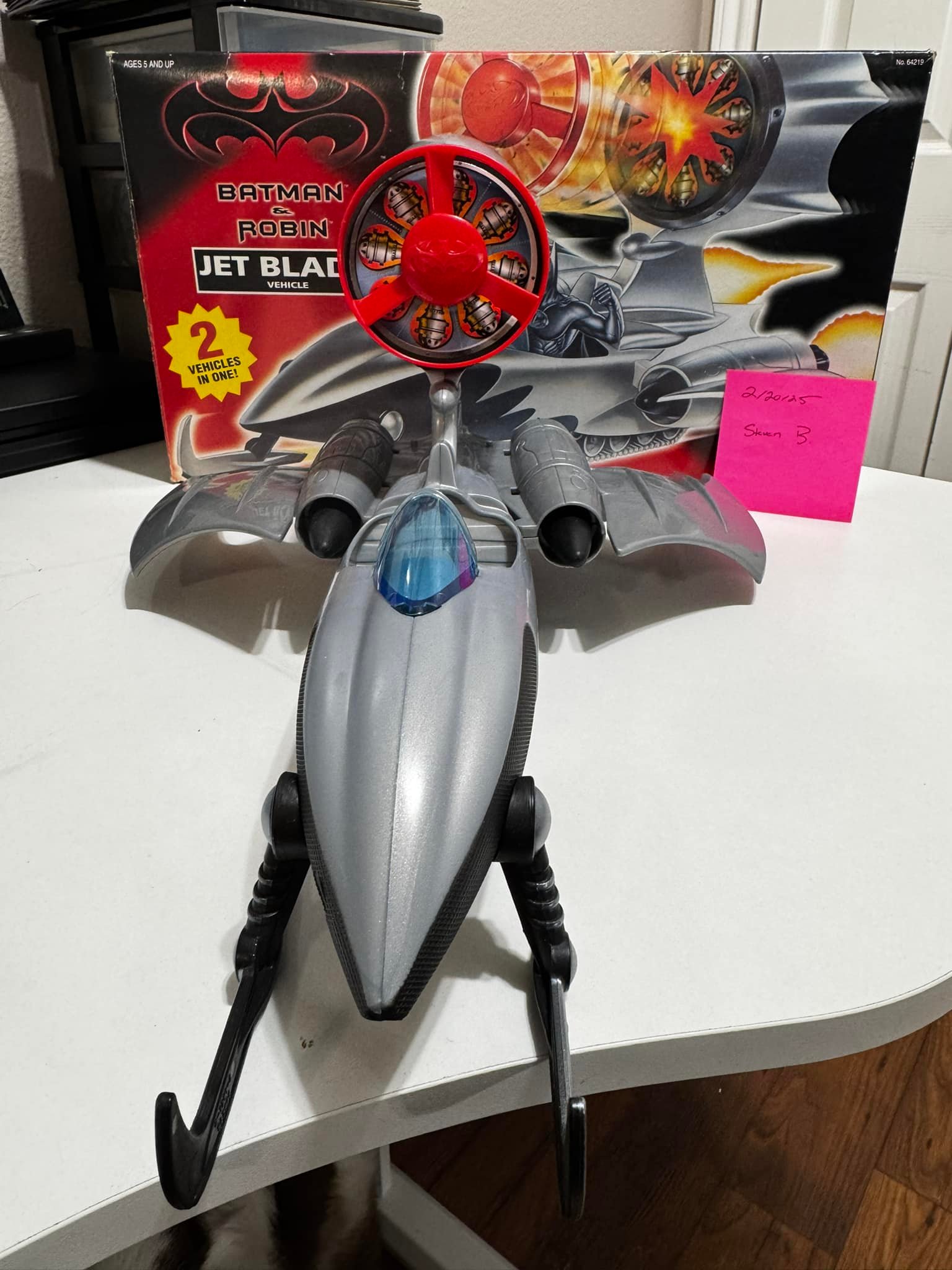 1997 Batman & Robin Jet Blade vehicle in box