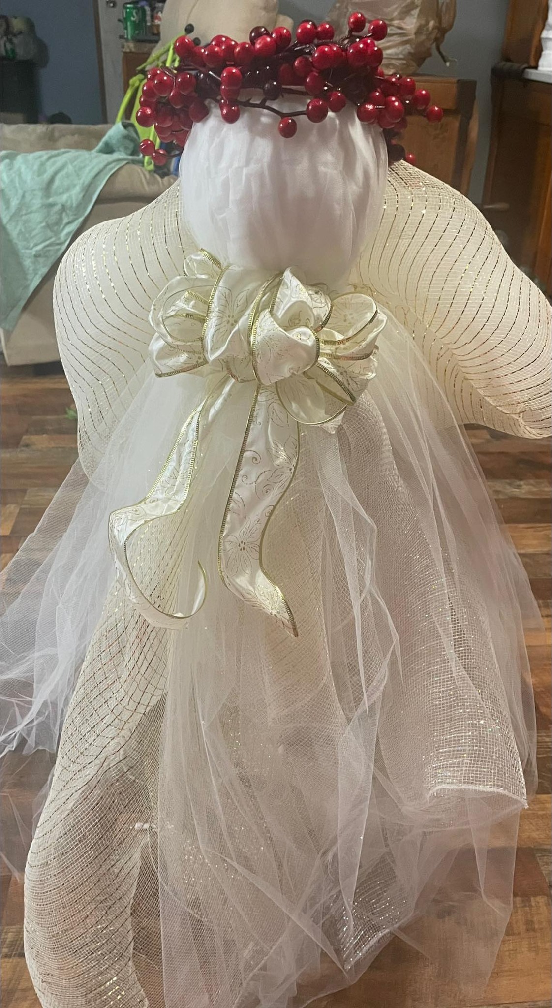 My angel I made out of this cage thing