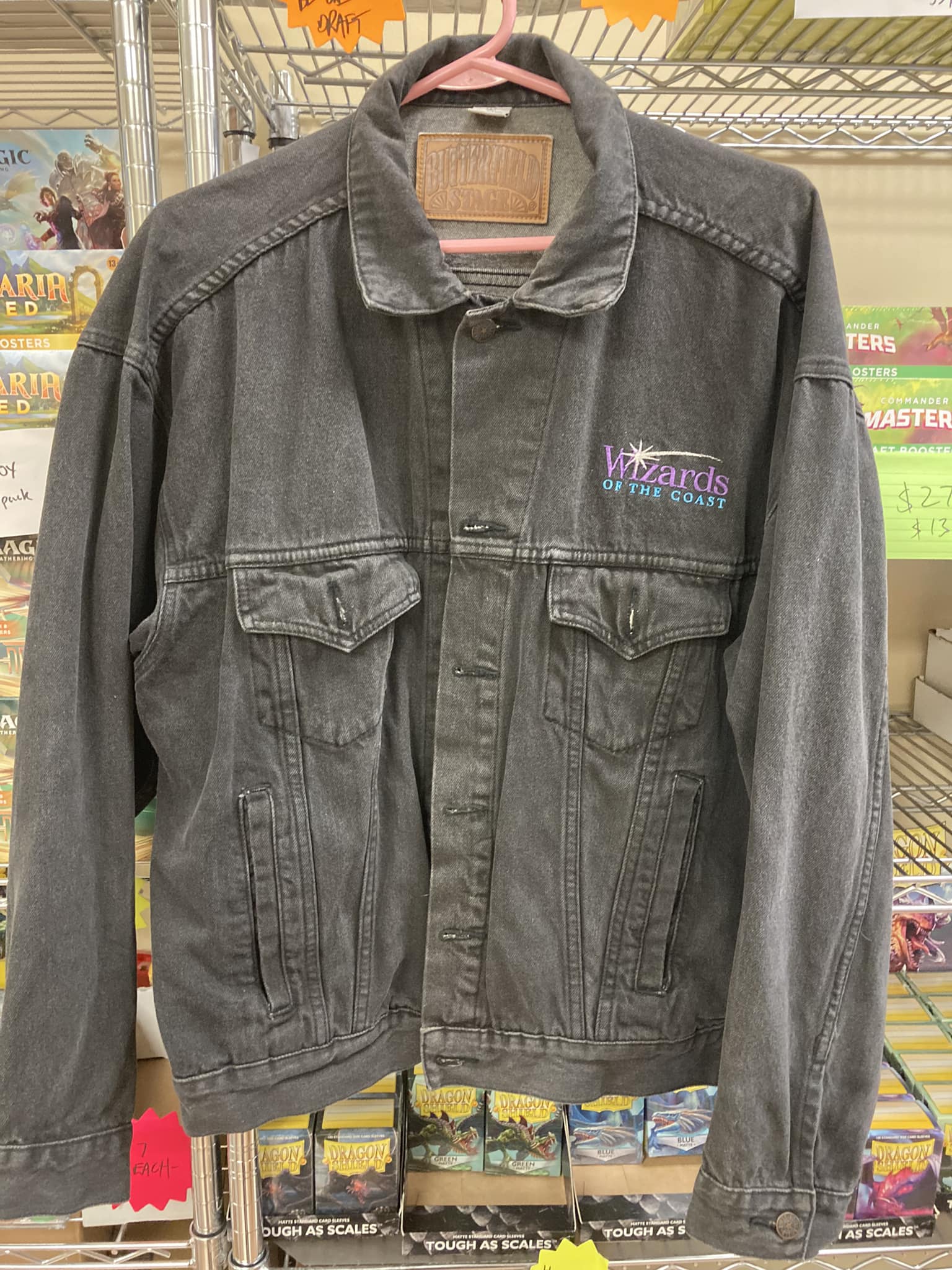 Black denim Hurloon Minotaur Wotc jacket auction