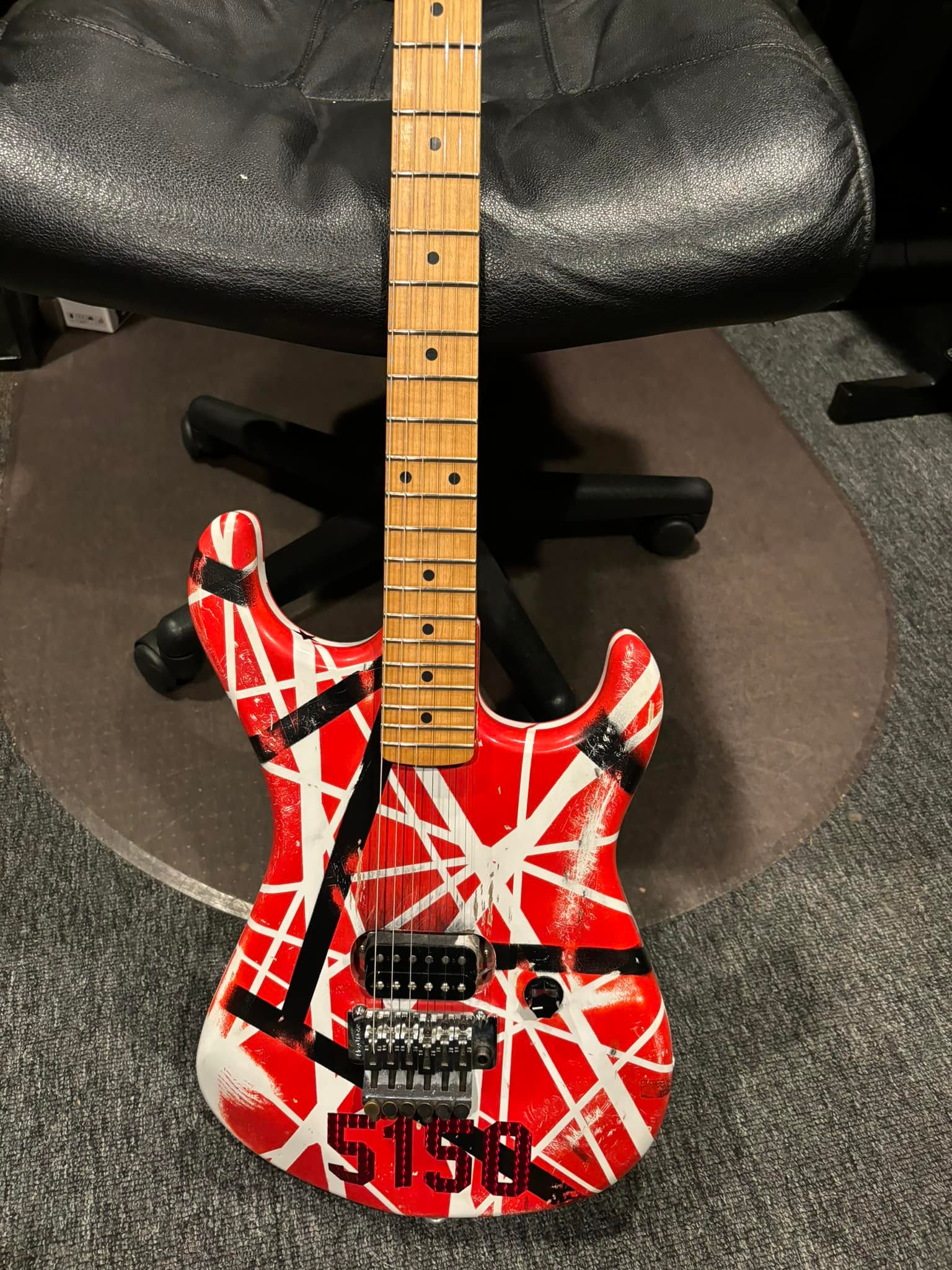 Kramer 5150 replica guitar with Seymour Duncan JBJ pickup