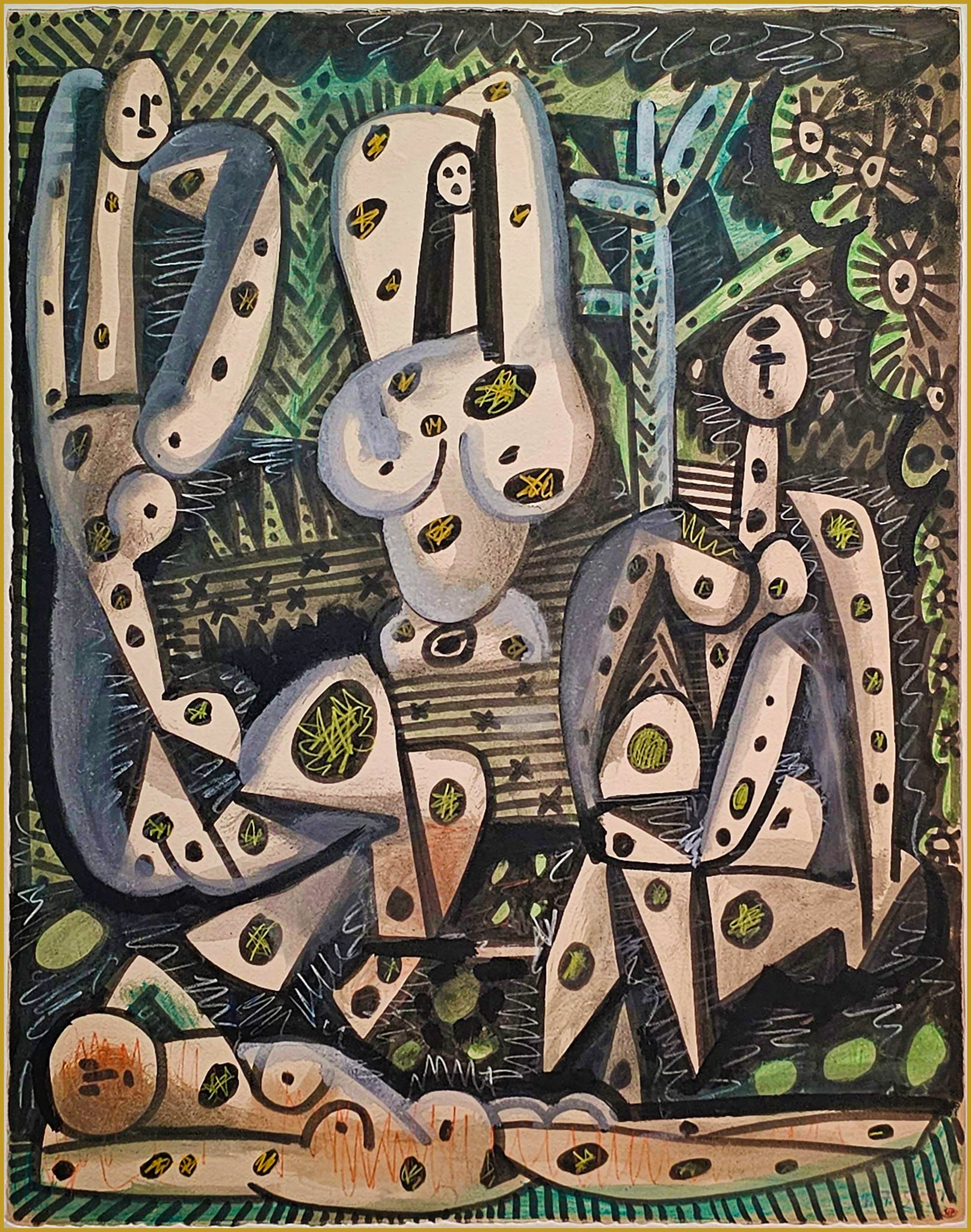 Pablo Picasso 15.12.52. The 4 Women - Genevieve Laporte