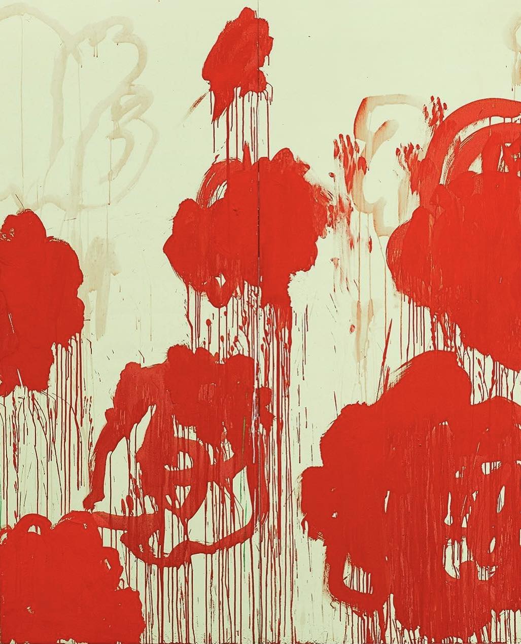Cy Twombly, Untitled, detail, 2007