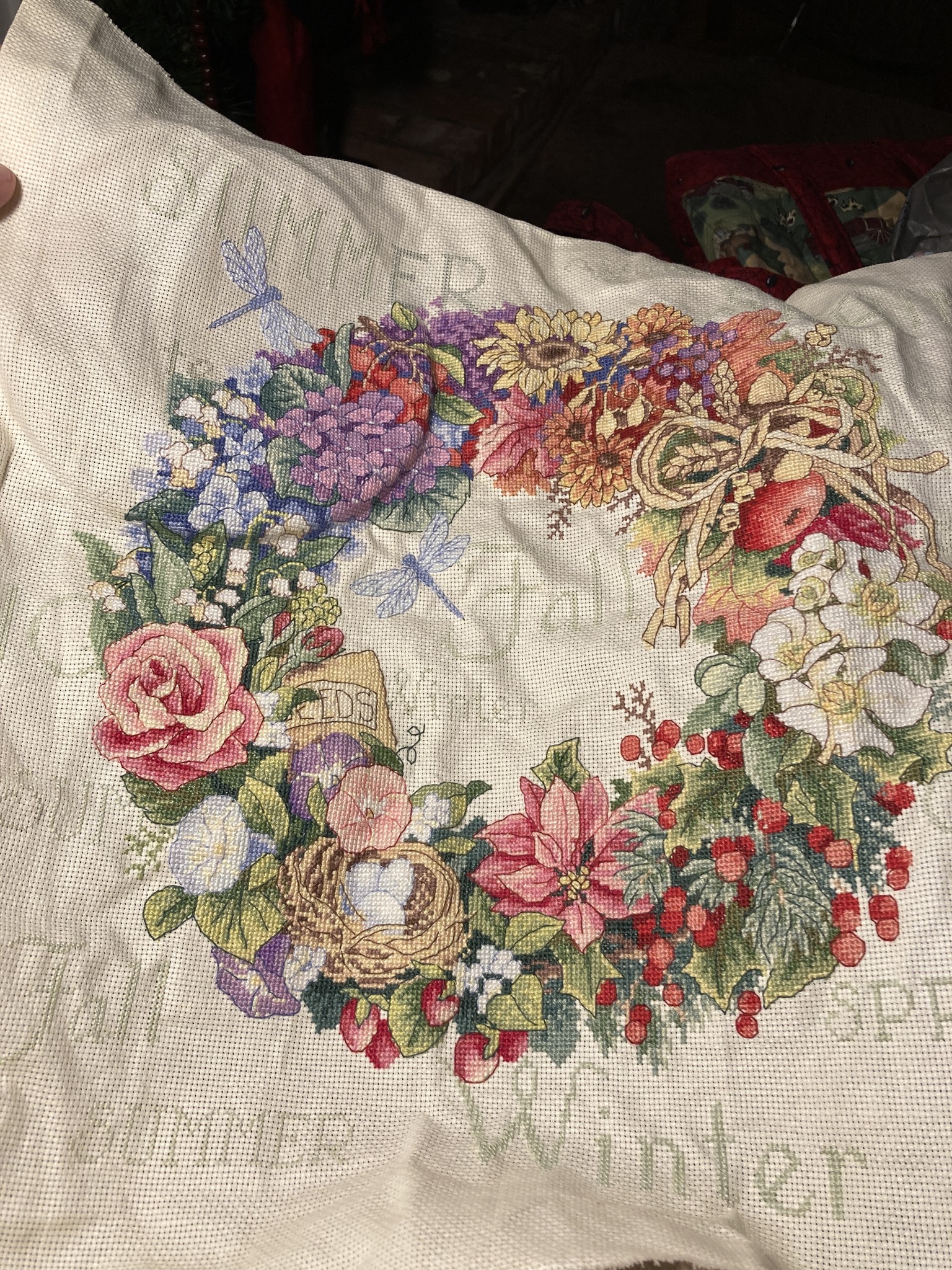 Dimensions kit Wreath of All Seasons thread replacement needed