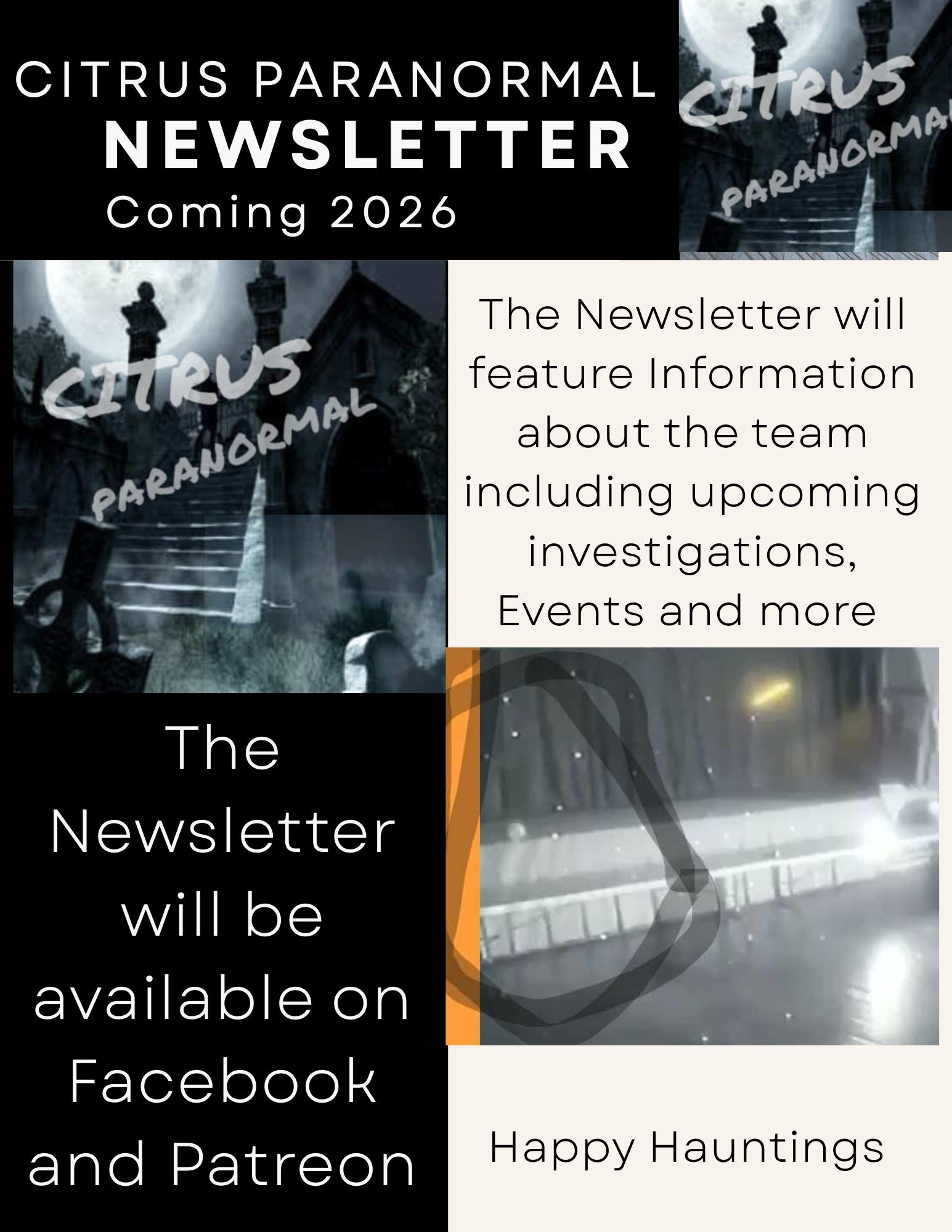 Citrus Paranormal Society Fan Page | Newsletters coming in 2026. | Facebook