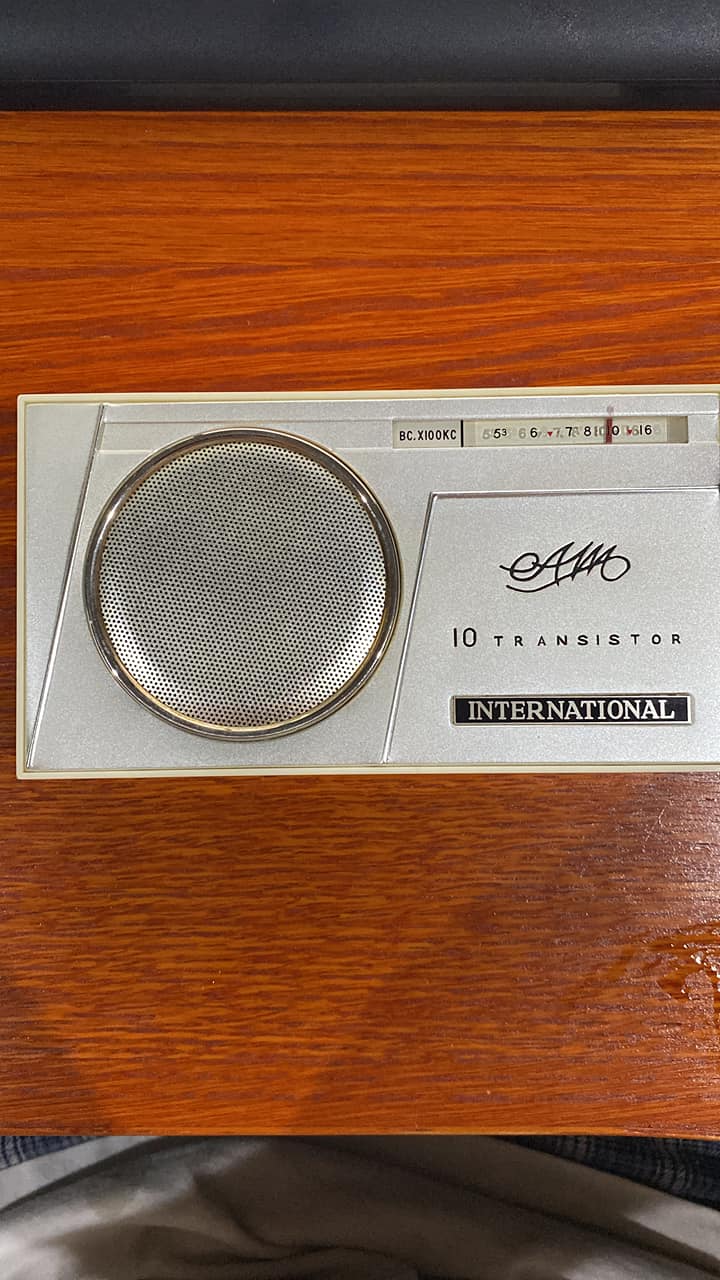When was this vintage Japanese radio made?
