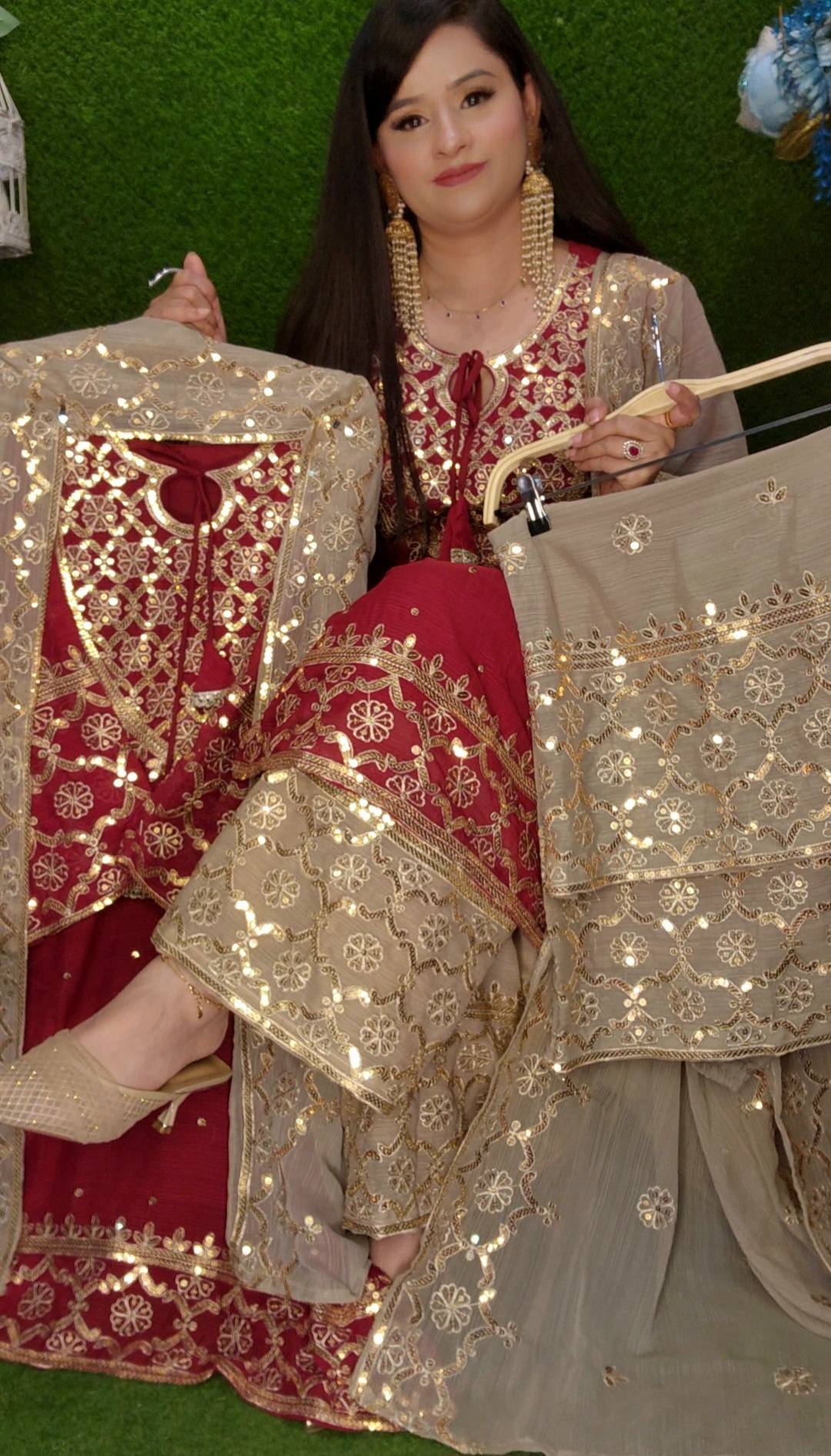 Dinsaa New Latest Designer Festive Wear Georgette Salwar Suit