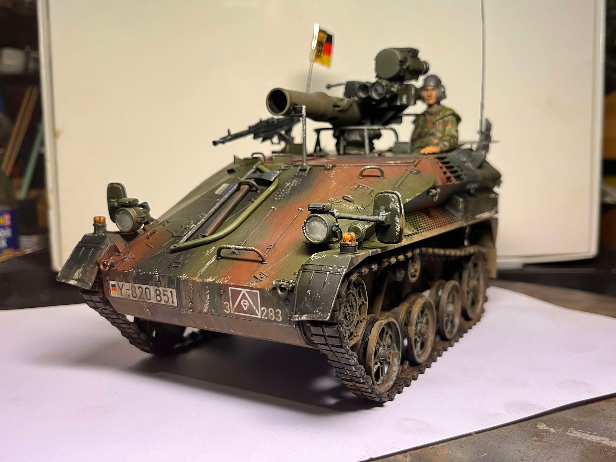 First time doing 1:16 🤟Takom Wiesel A1 TOW