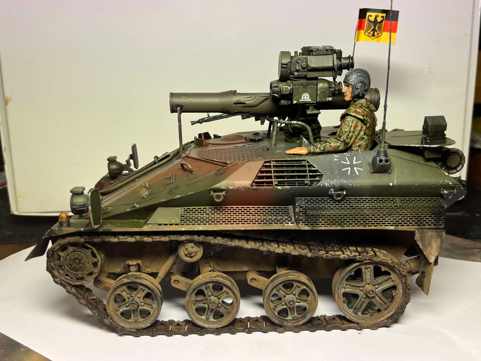First time doing 1:16 🤟Takom Wiesel A1 TOW