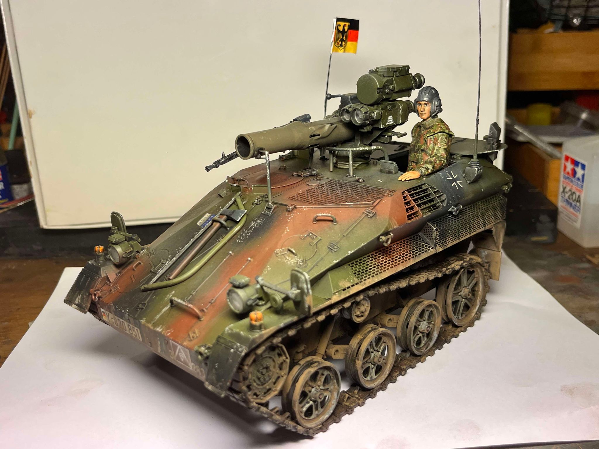 First time doing 1:16 🤟Takom Wiesel A1 TOW