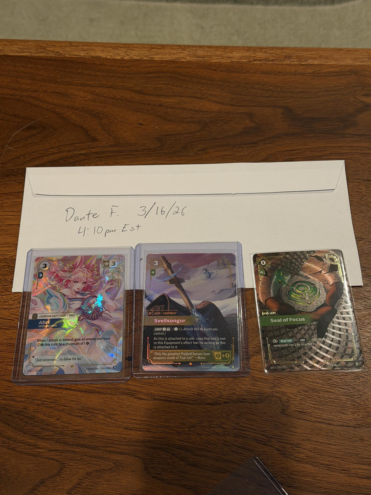 Selling Ahri on SFD with seal of focus