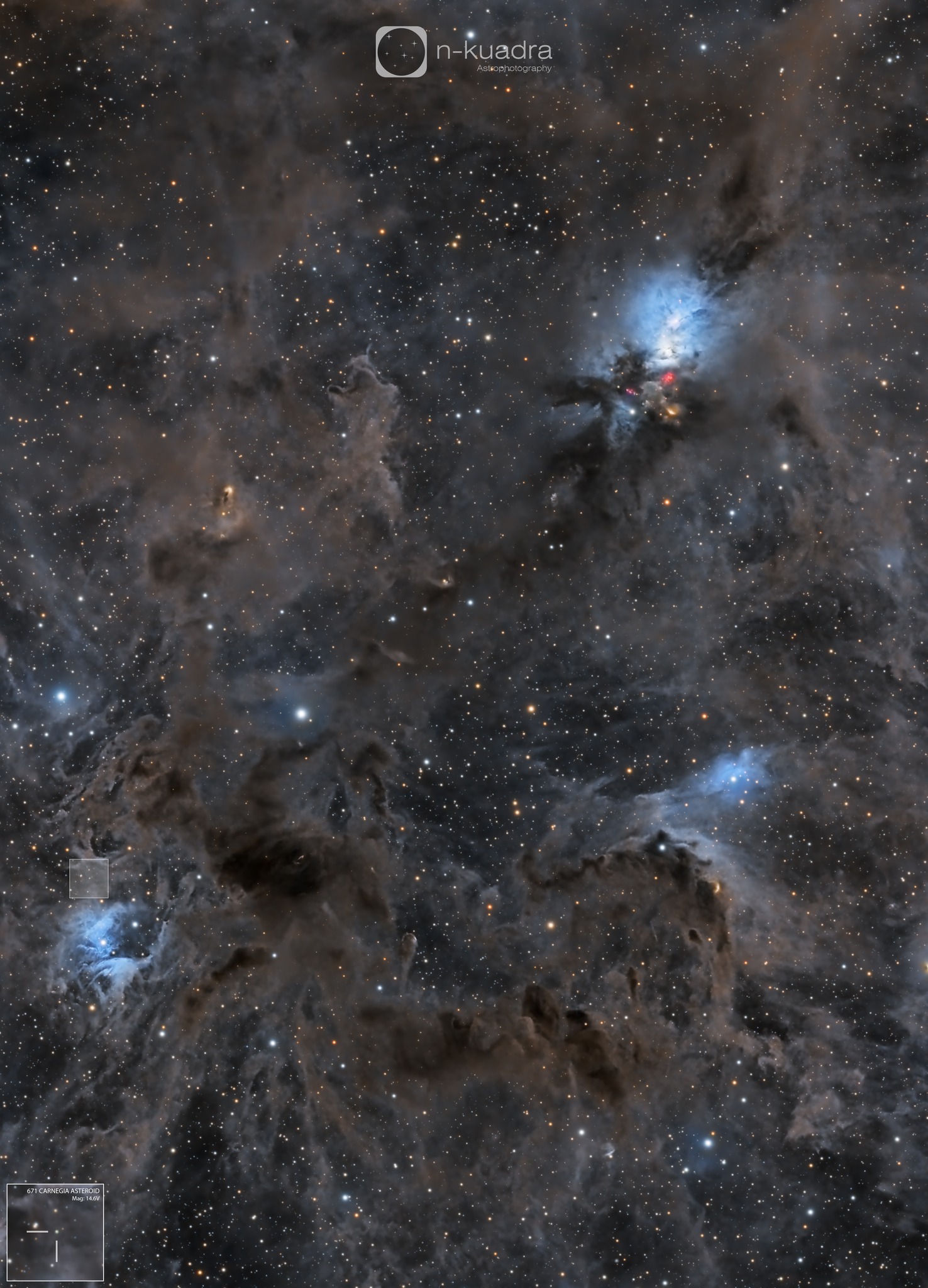 Asteroid 671 Carnegia detected in NGC 1333