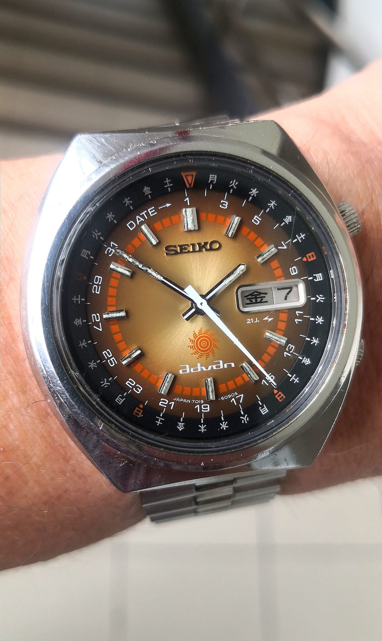 Seiko 5actus in 75 , 7019-5010 Kanji day (JDM)