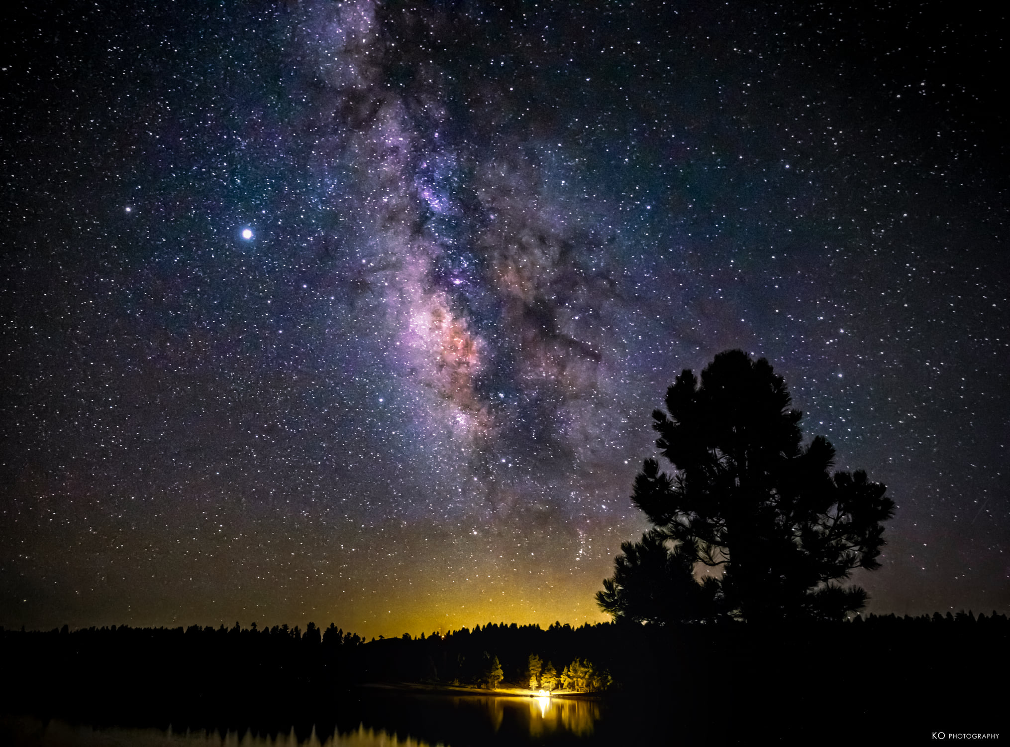 Single exposure. Lake Mary, Flagstaff, Arizona, USA. Taken during