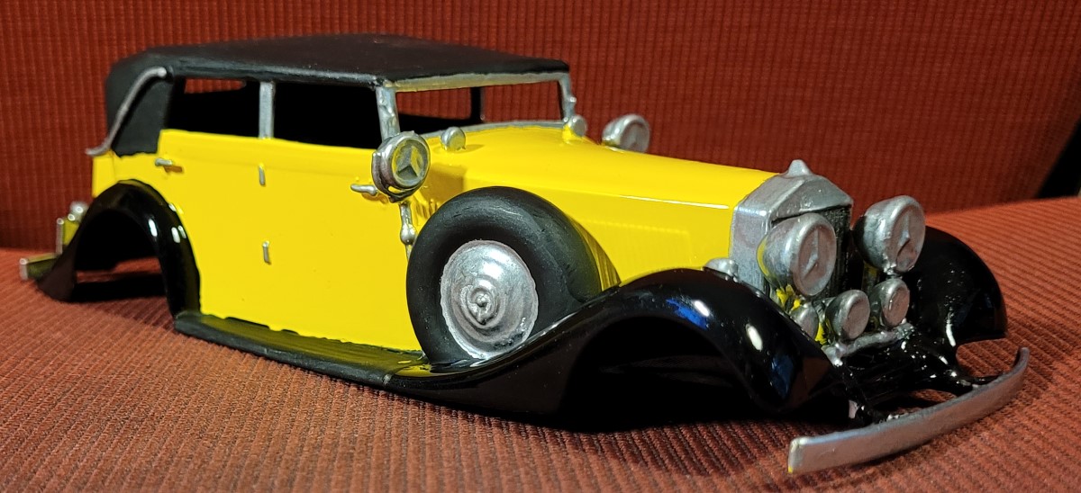 Completed 1931 Rolls Royce Phantom II model kit