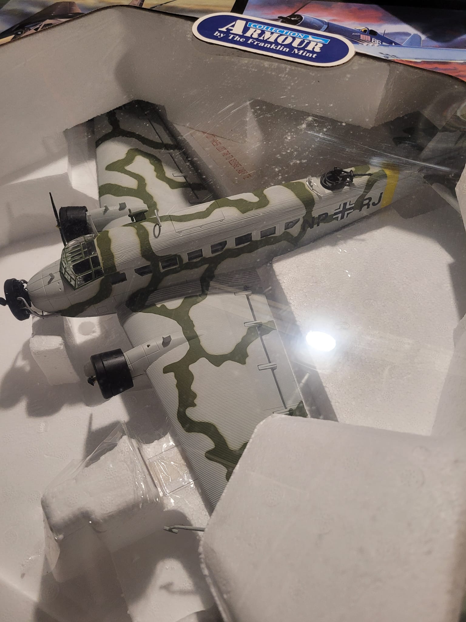Franklin Mint 1/48 Ju-52 diecast model in Norway winter scheme