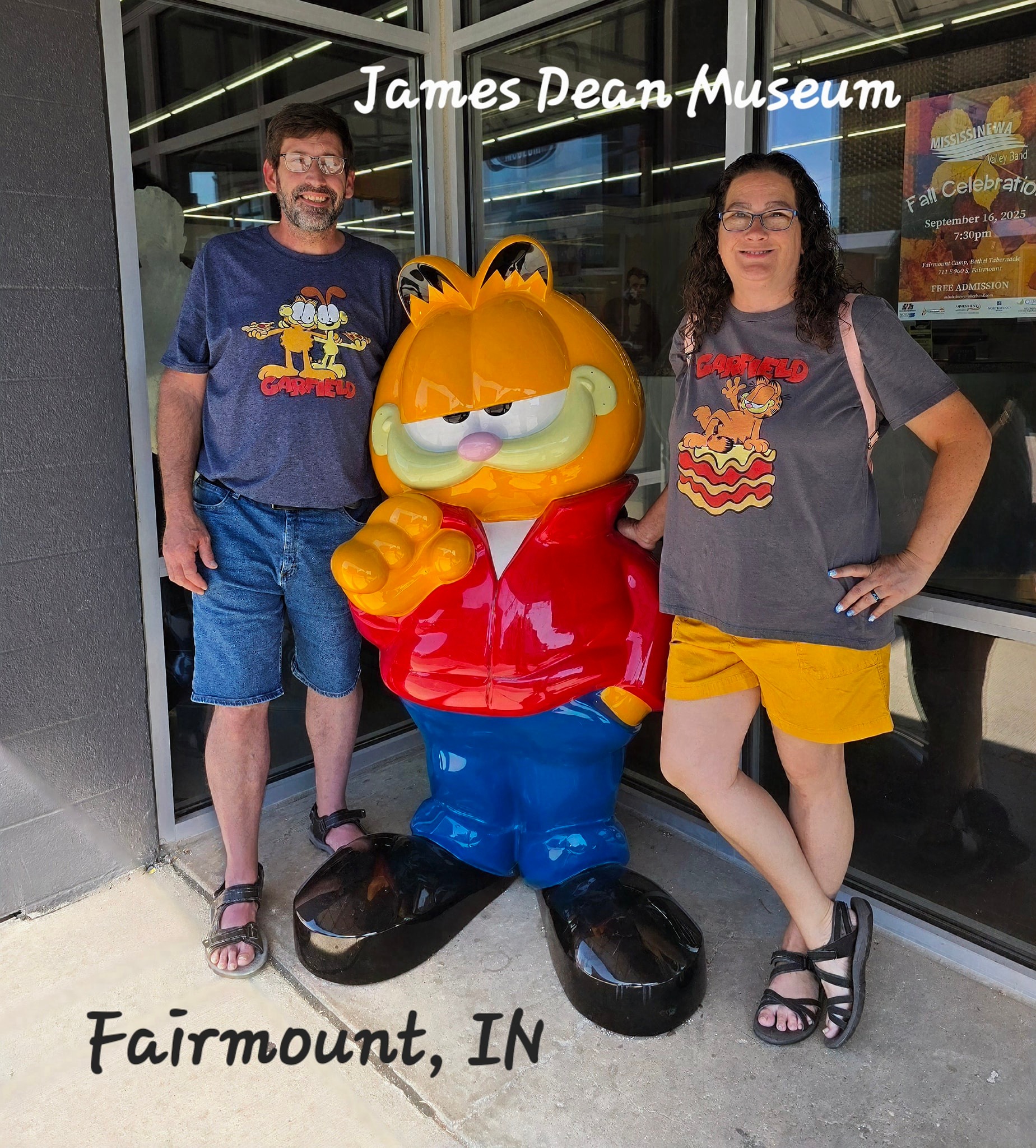 Jim Davis, Garfield creator, from Fairmount, Indiana