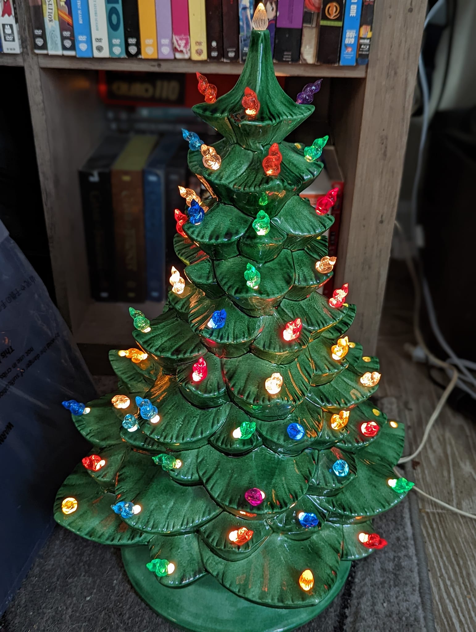 Found this beautiful 18 inch ceramic Christmas tree from 1982 at