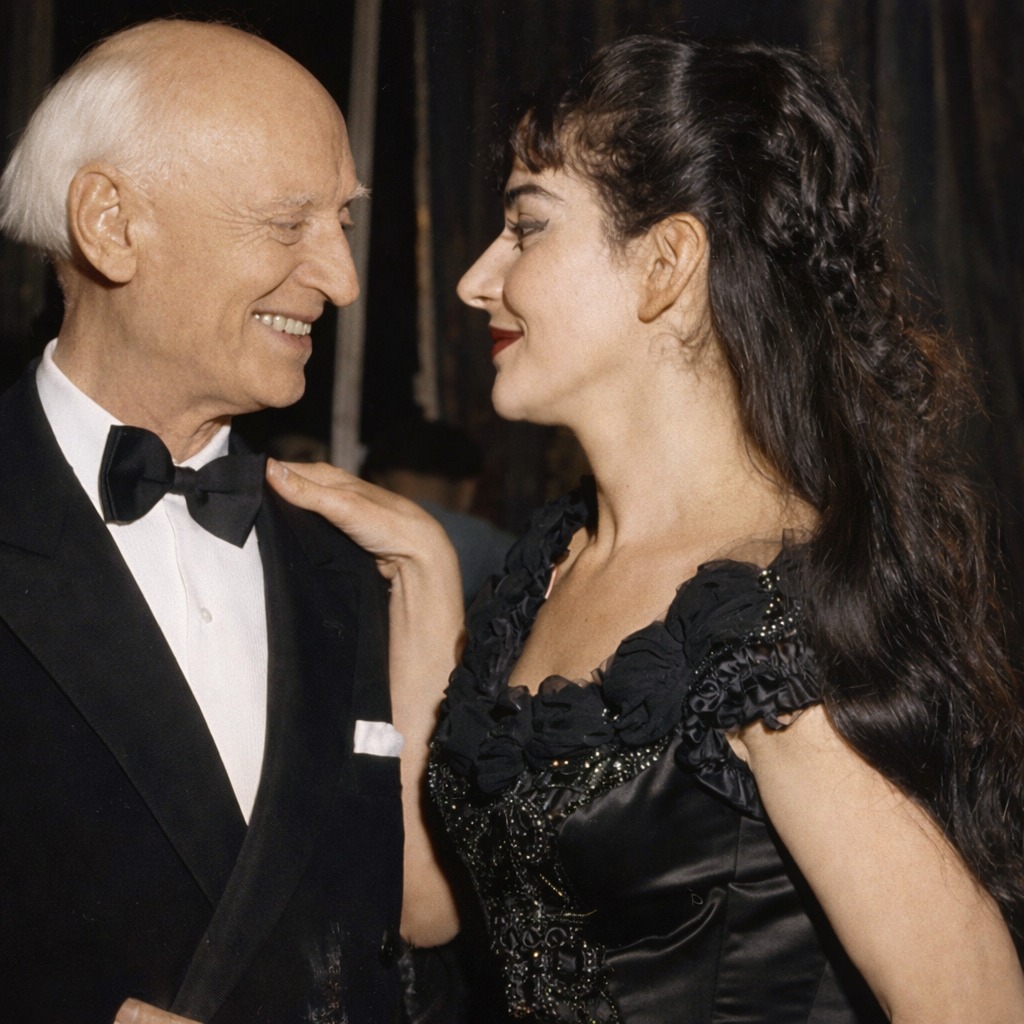 Herbert von Karajan and Maria Callas at Vienna State Opera