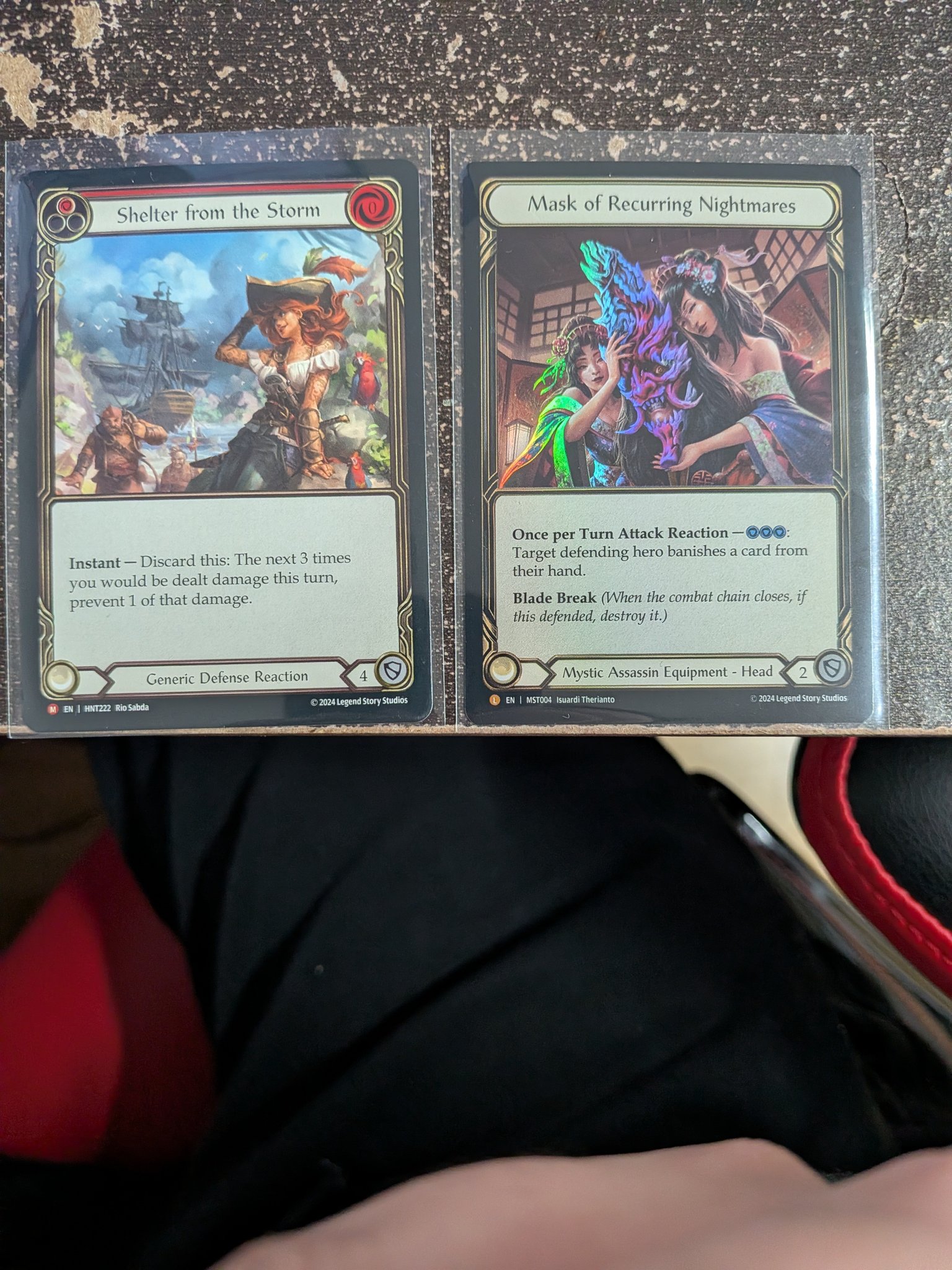 Flesh and Blood TCG card haul from HNT and MST packs