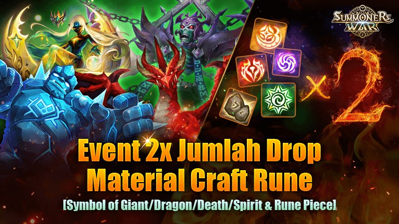 Summoners War - ⬆️Event 2x Jumlah Drop Material Craft Rune...