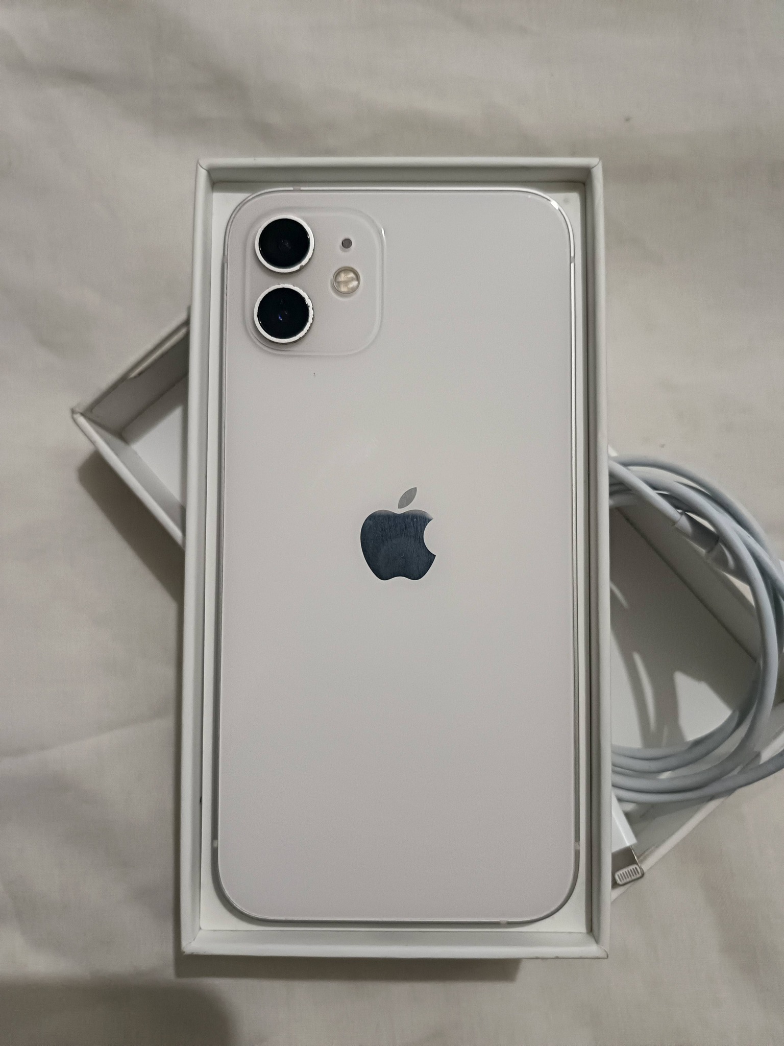 iPhone 12 128GB (WHITE) 76% battery health orig Face id✓ True 