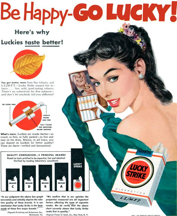 Is this post visible? Jack Whittrup art, Lucky Strike, 1952