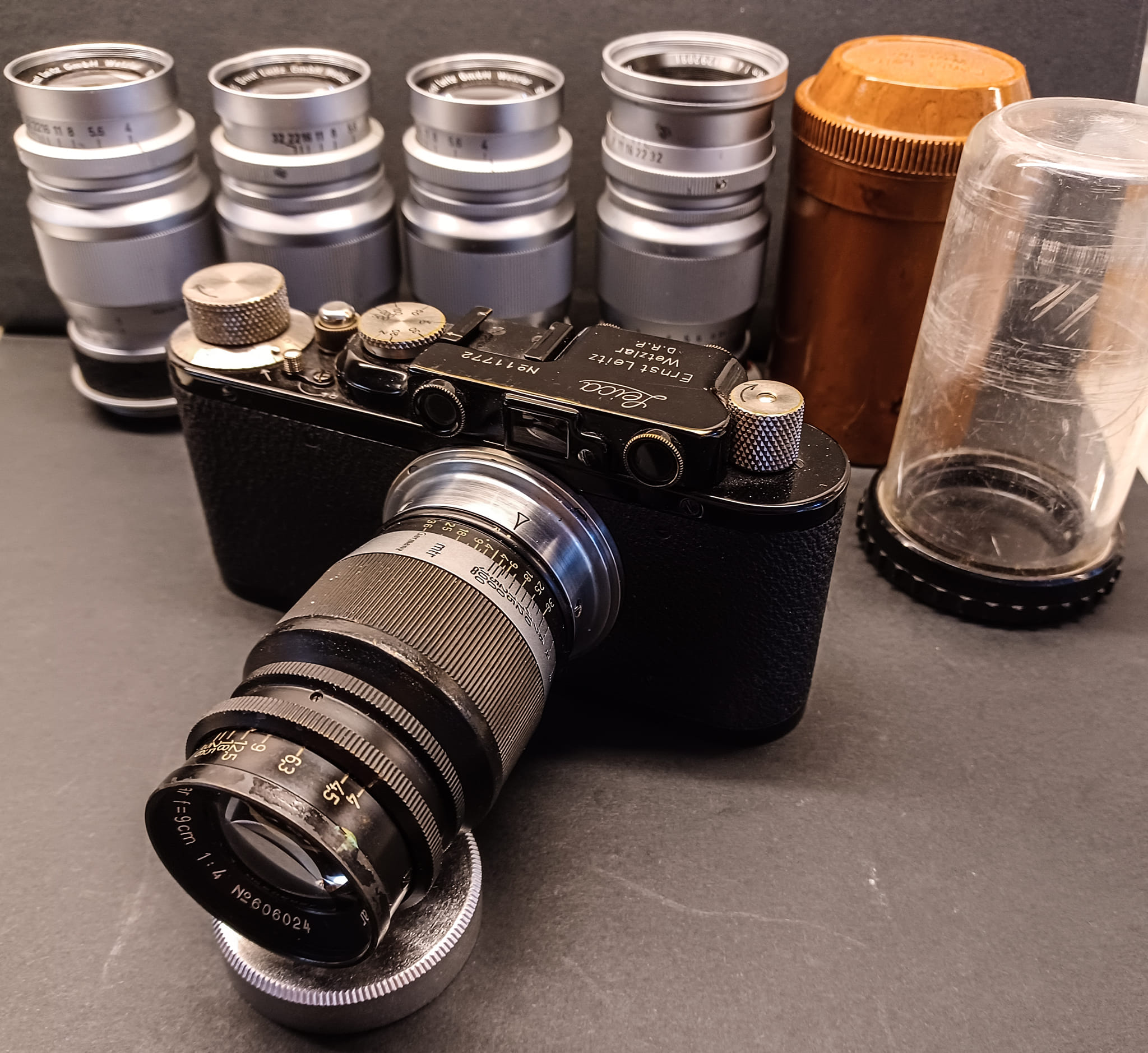Testing Elmar 90mm f4 lens on Leica III