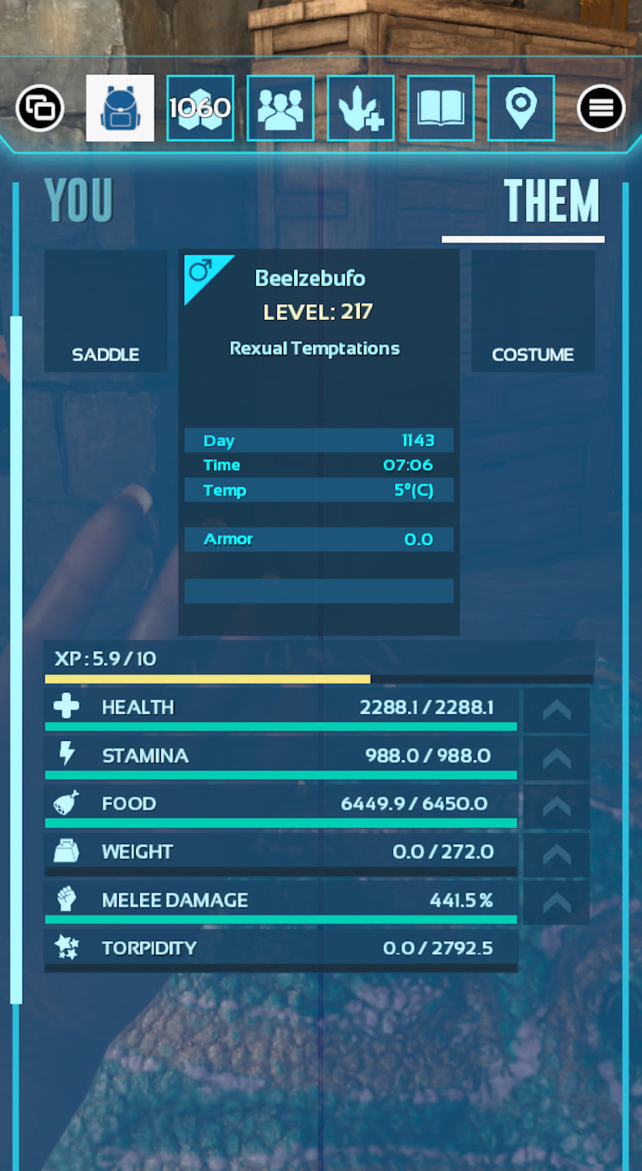 Belzebufo 100% Impronta TOP Stats - Ark Survival Ascended PVE - Codice Regione Free