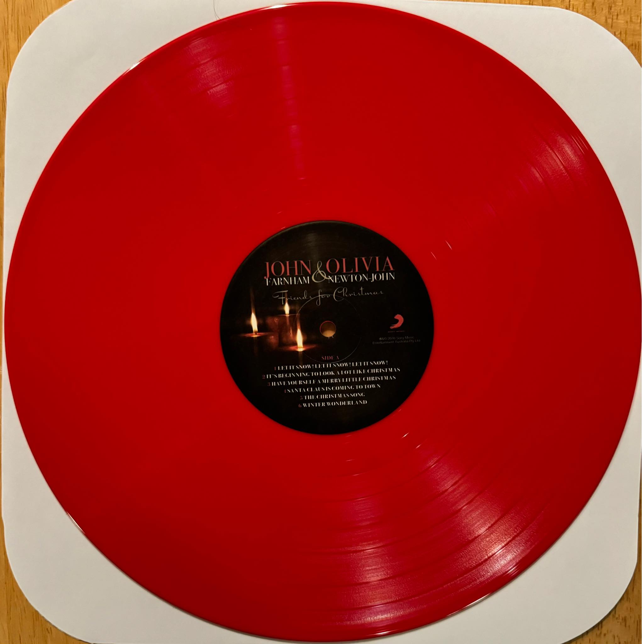 Limited edition red vinyl Friends for Christmas