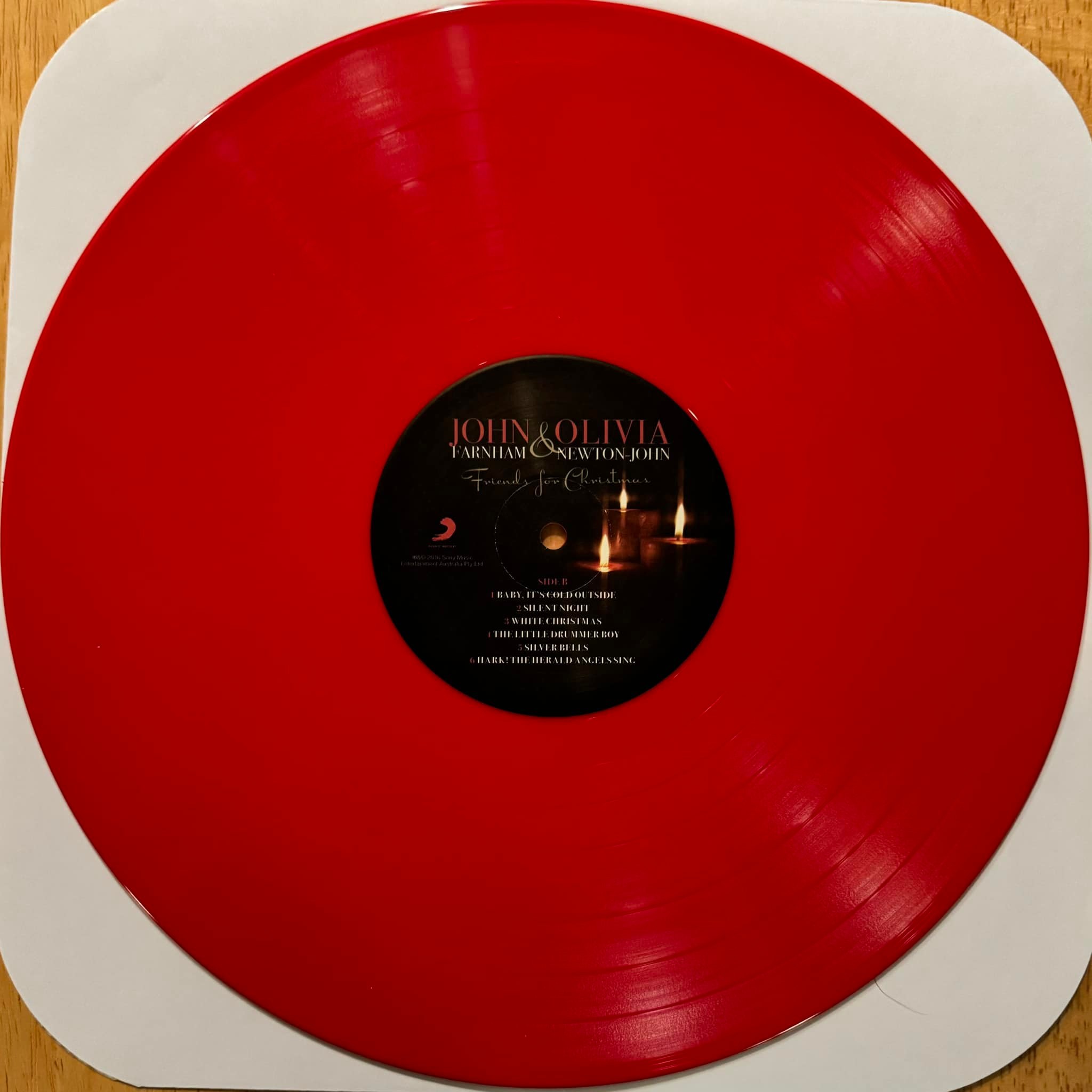 Limited edition red vinyl Friends for Christmas