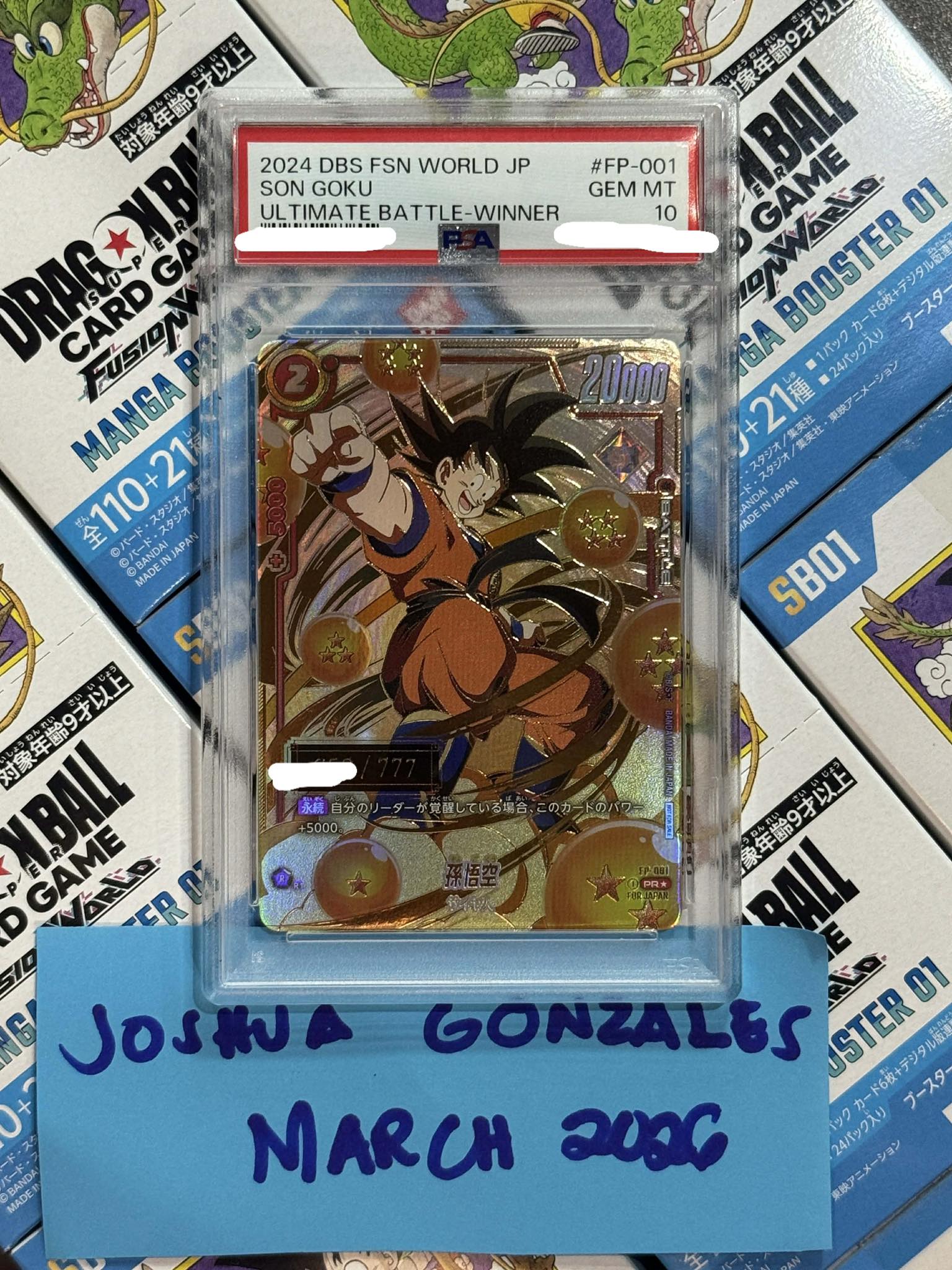 for sale 10k ultimate battle winner card vegito (sealed)