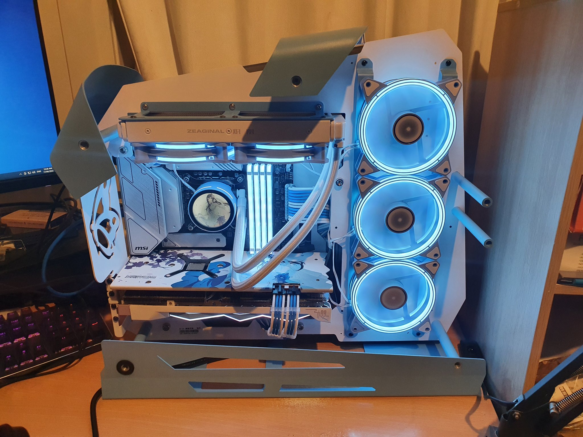 Sakura Hitomi waifu PC build with Yeston RX 6800XT