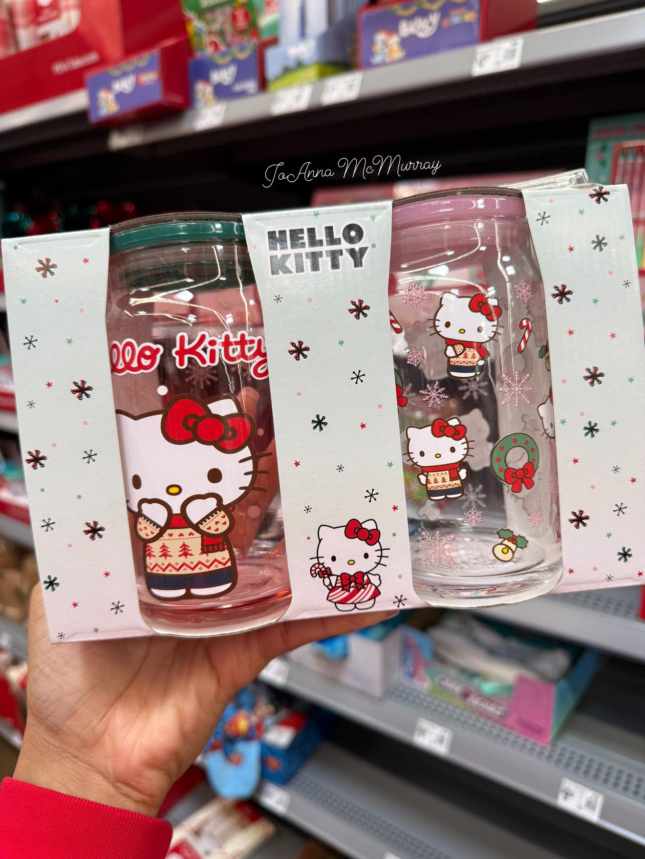 The #HelloKittyCafe 10th Anniversary glass tumbler is here and