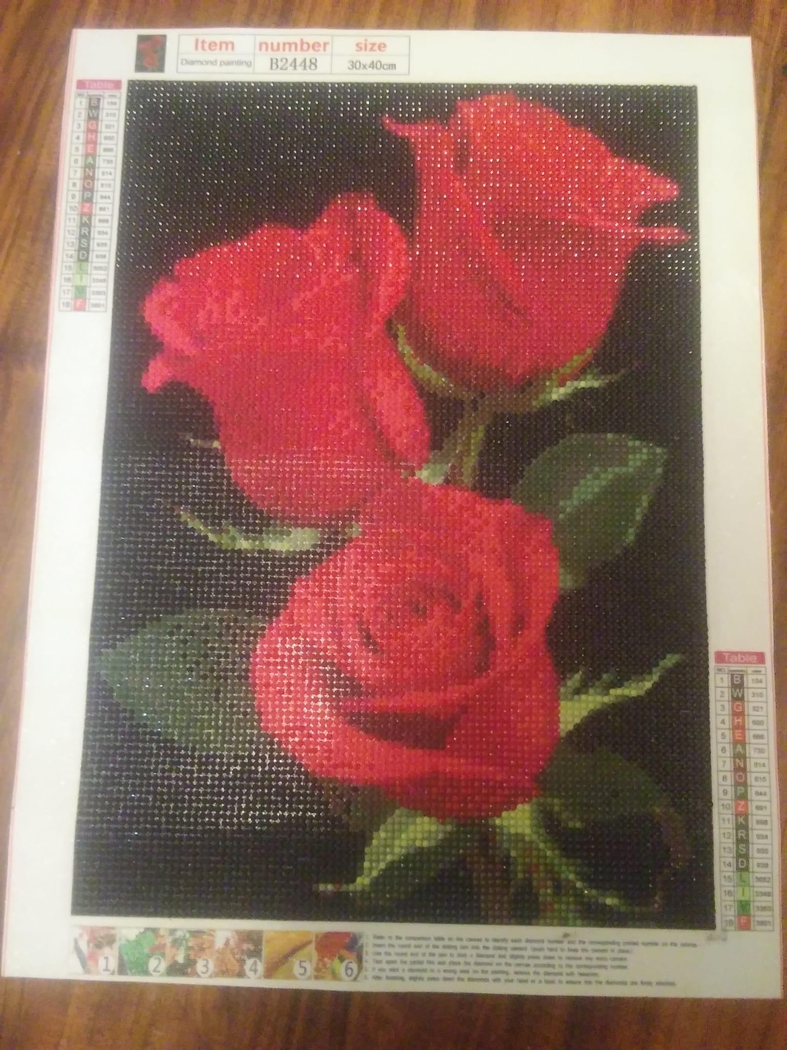 Completed 'Rose Library' by Ivy Dolamore from Diamond Art Club