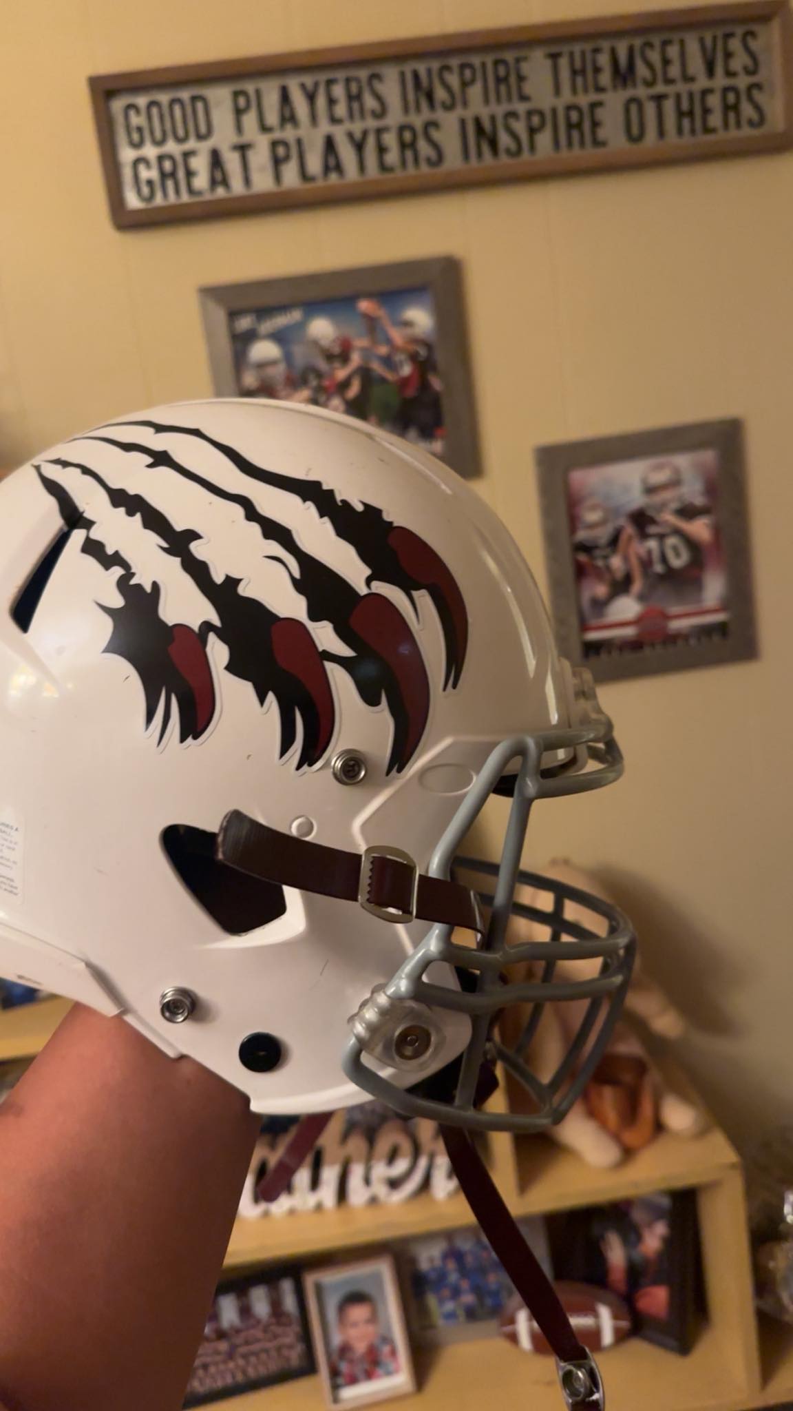 cool football helmet phrames Graffiti This canvas art print is gallery Mini Helmet Case | Customize