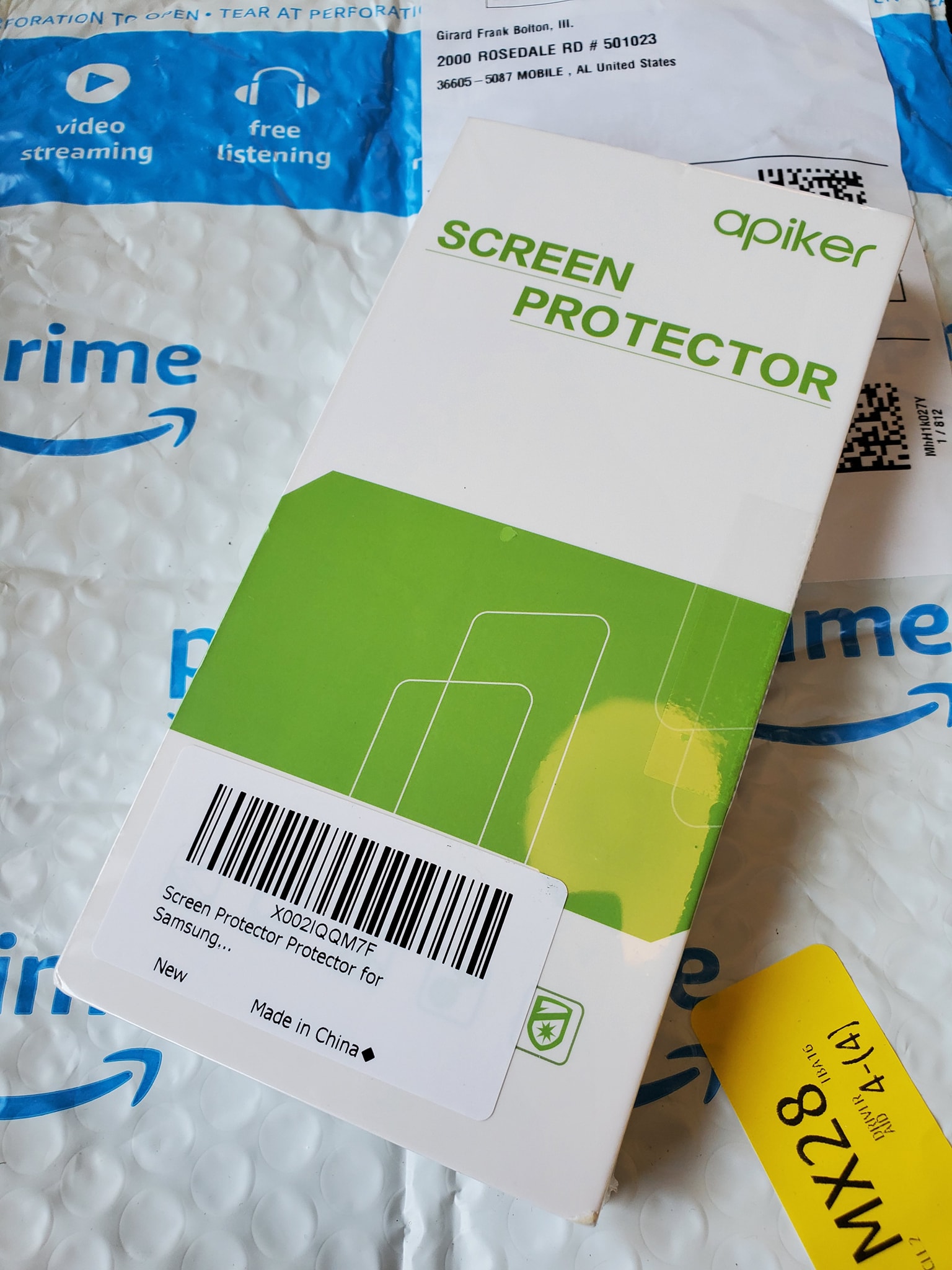 Screen protector for TFT display came in today.