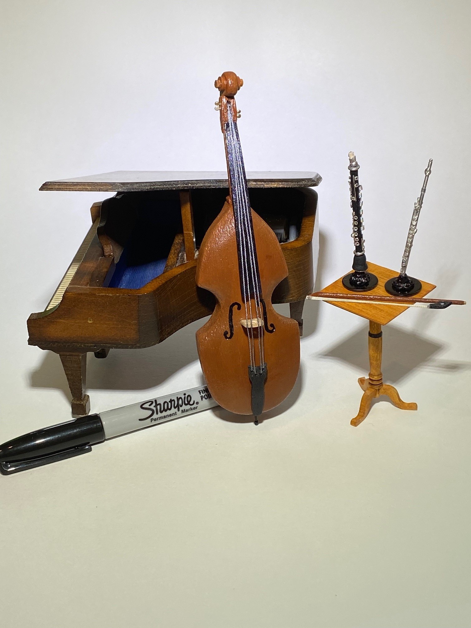 Mini Guitare En Bois Garosa - 10 Ou 14 Cm, Avec Support Et Boîte - Décoration Réaliste Pour Maison Ou Bureau