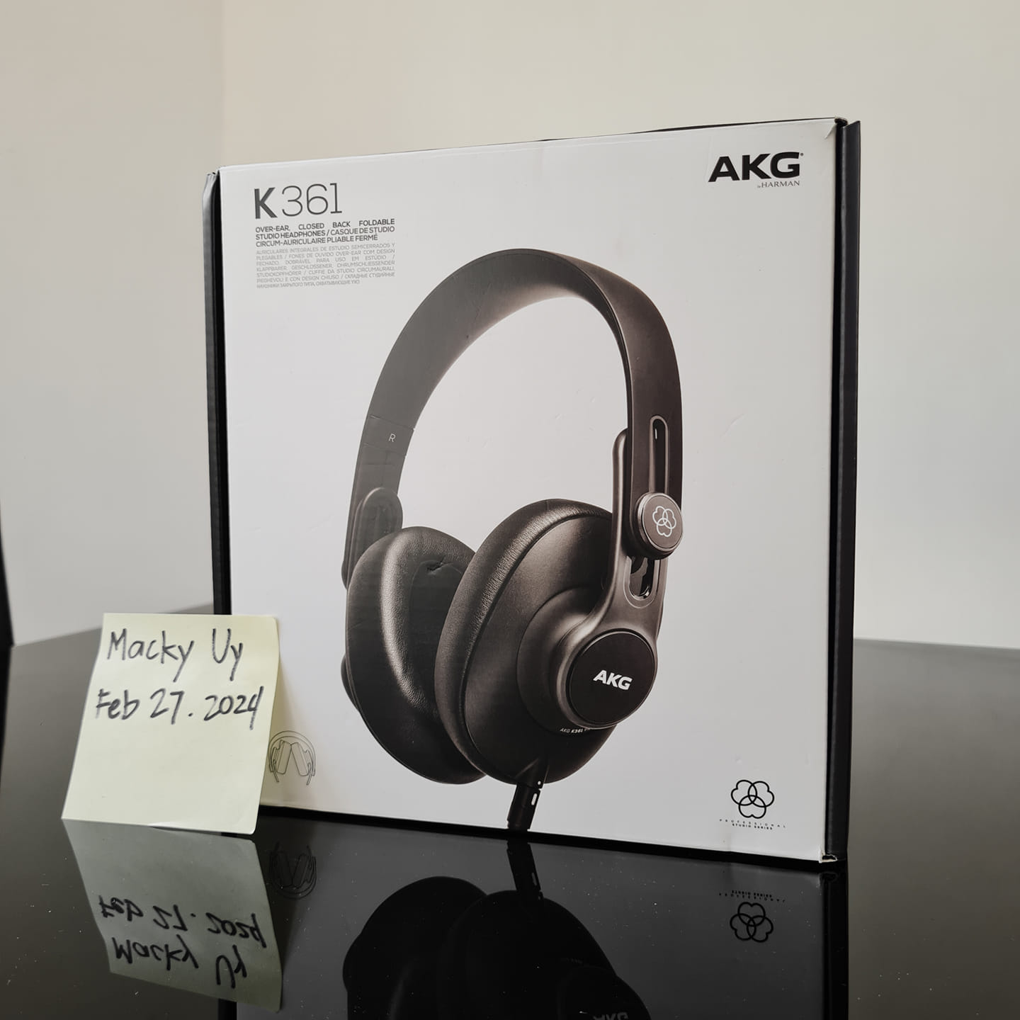 AKG K361-BT Casque d’écoute de Studio Supra-aural feré Pliable, avec