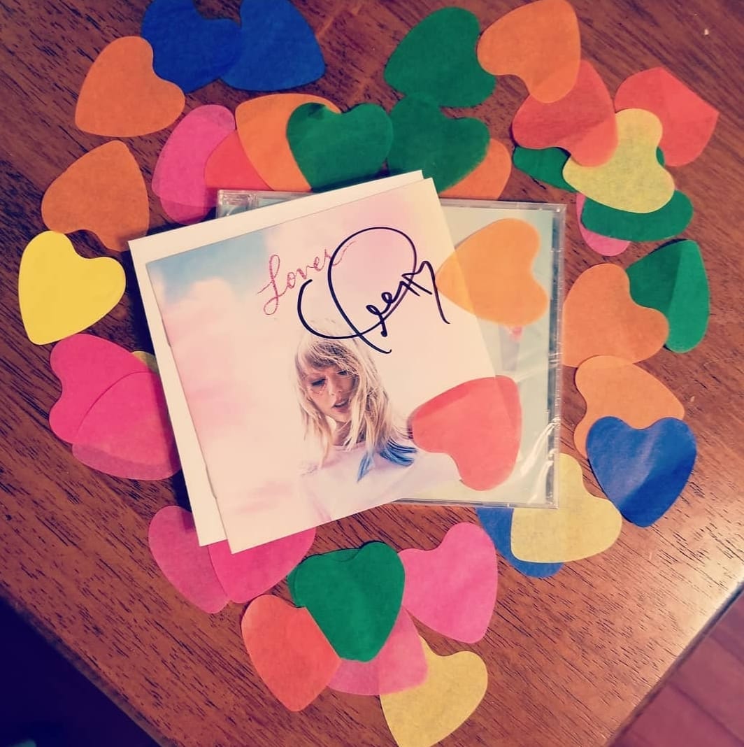 Found signed Taylor Swift Lover booklet