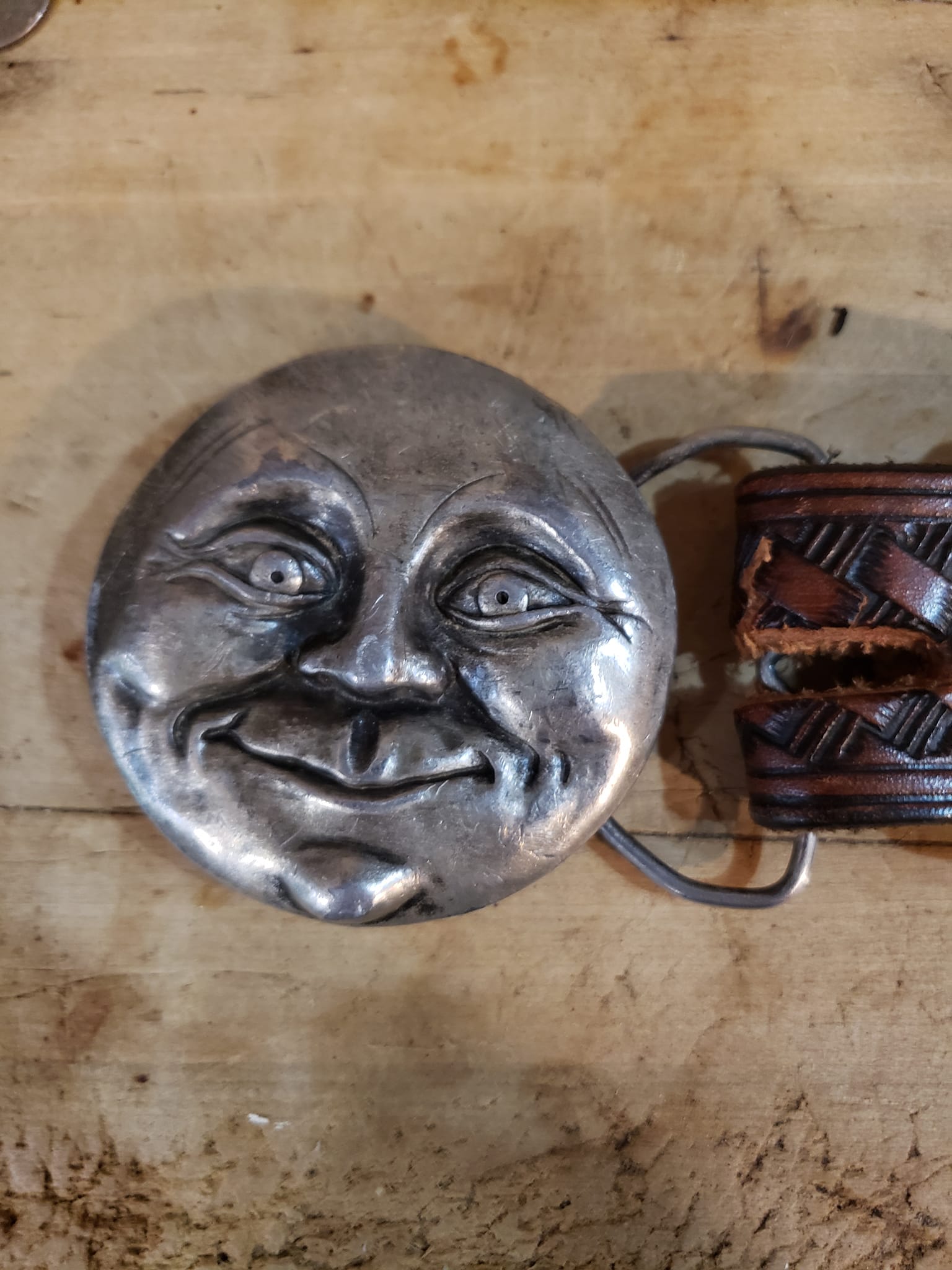 Miroir - Convexe - Sorcière - Soleil - Doré - Décoration murale