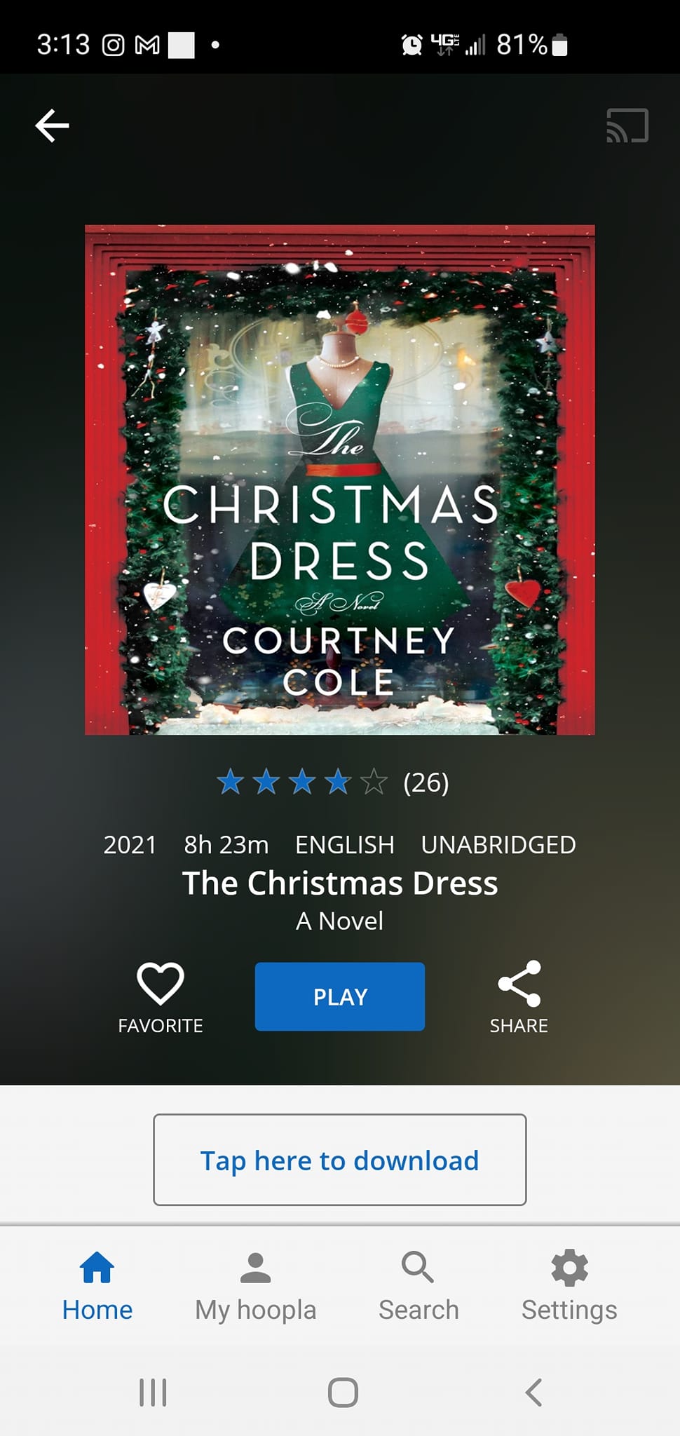 Courtney Cole's The Christmas Dress review
