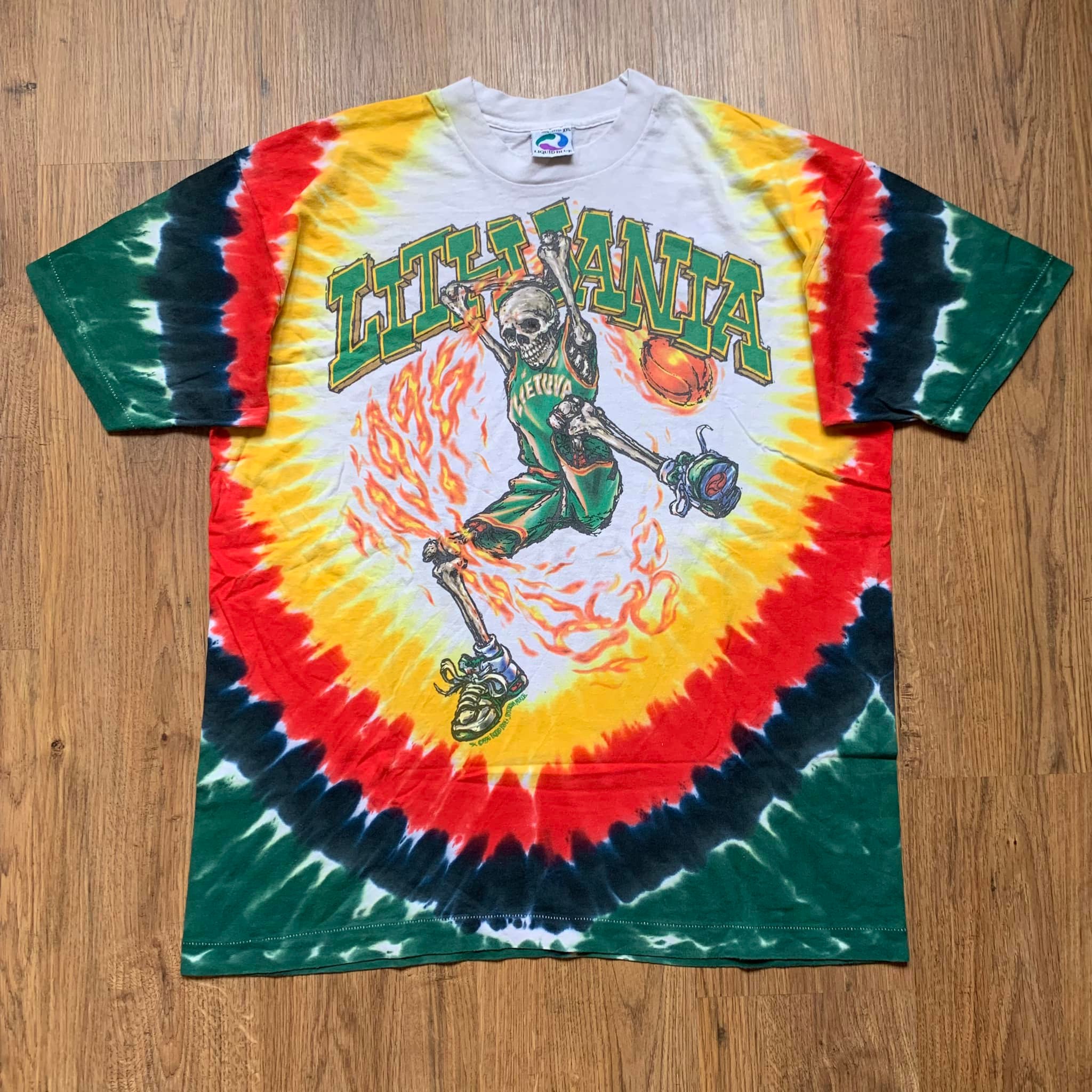 Grateful Dead 30th anniversary XL t-shirt Liquid Blue 1995 GDM Inc 